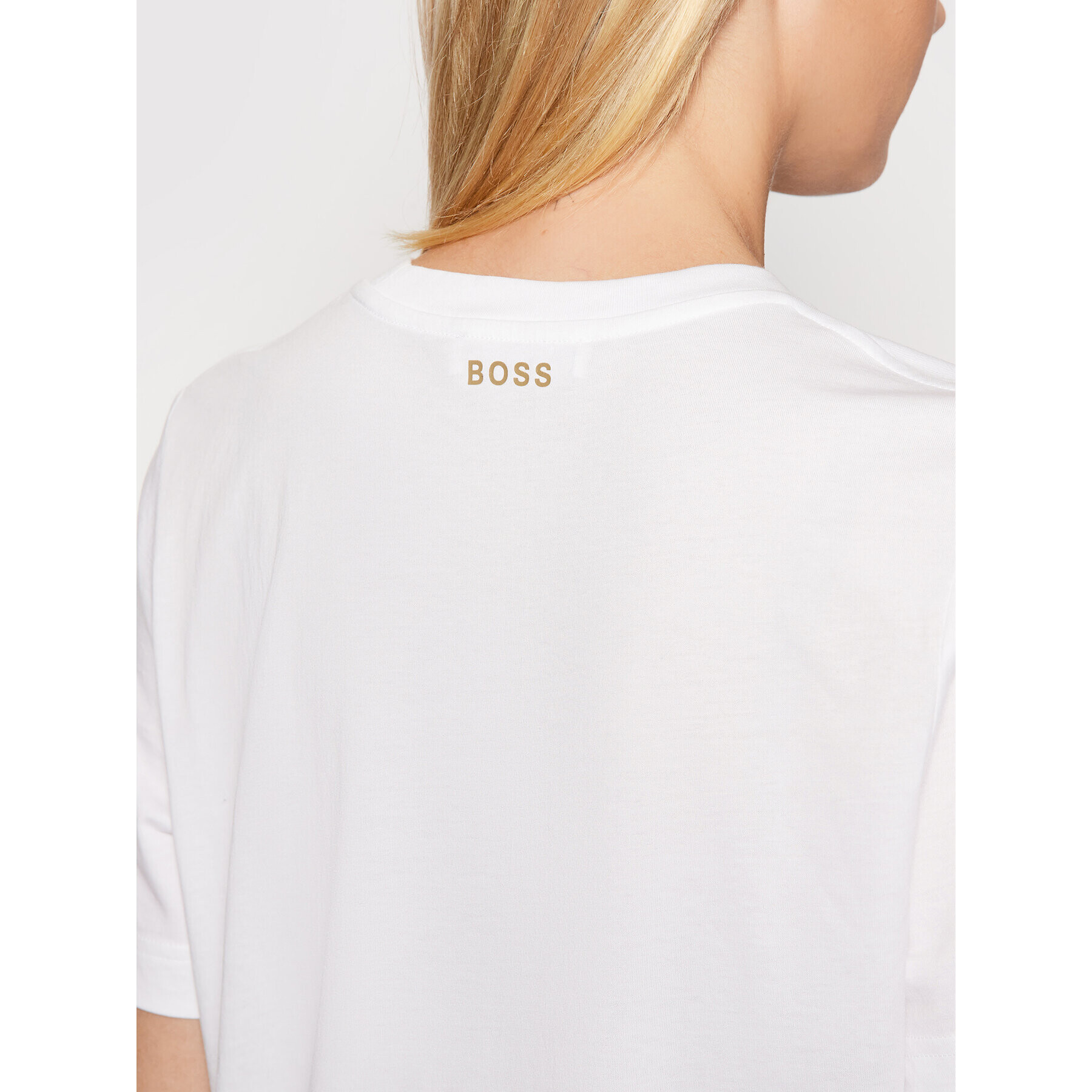 Boss Tričko Ecosa 50457259 Biela Relaxed Fit - Pepit.sk