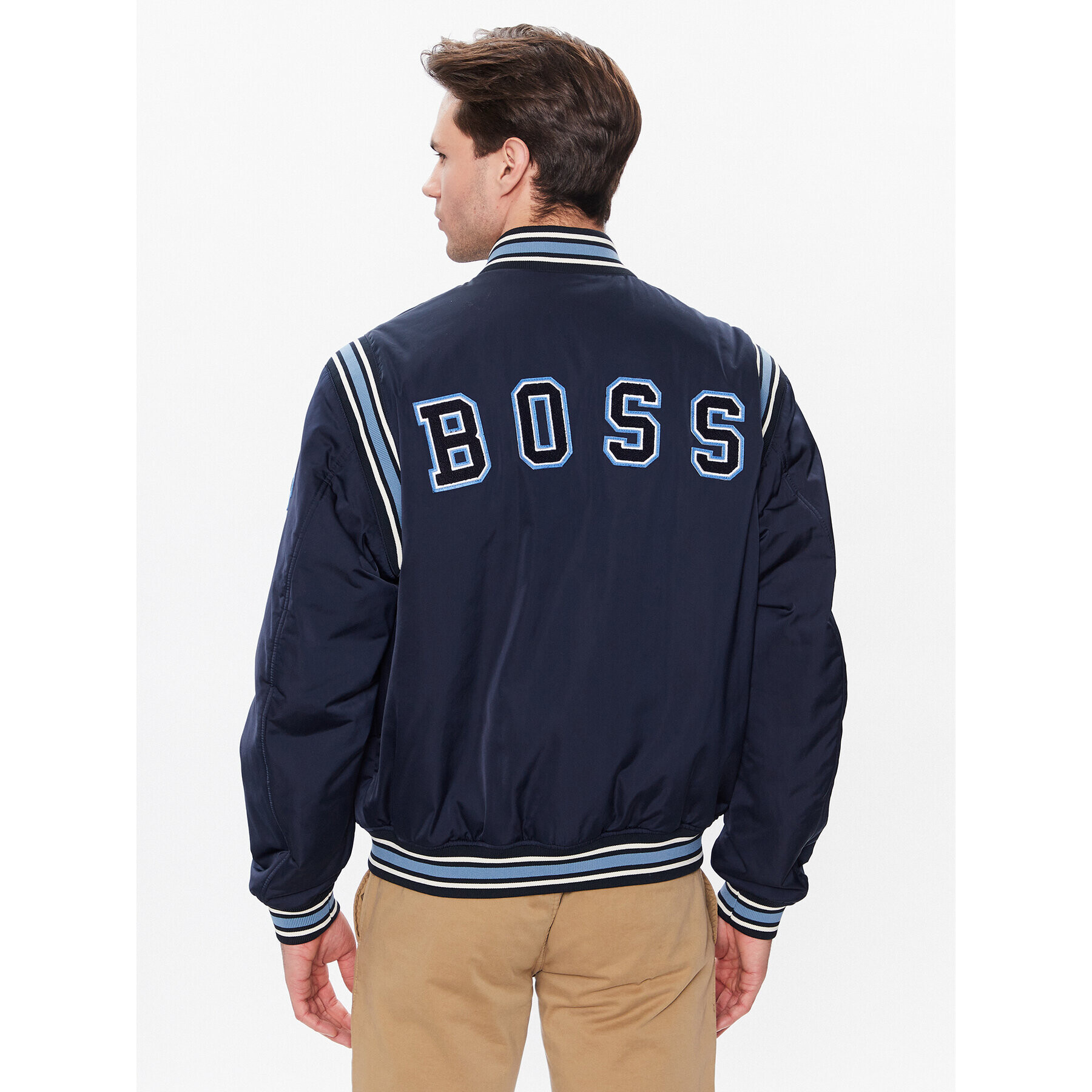 Boss Bundy bomber 50481099 Modrá Regular Fit - Pepit.sk