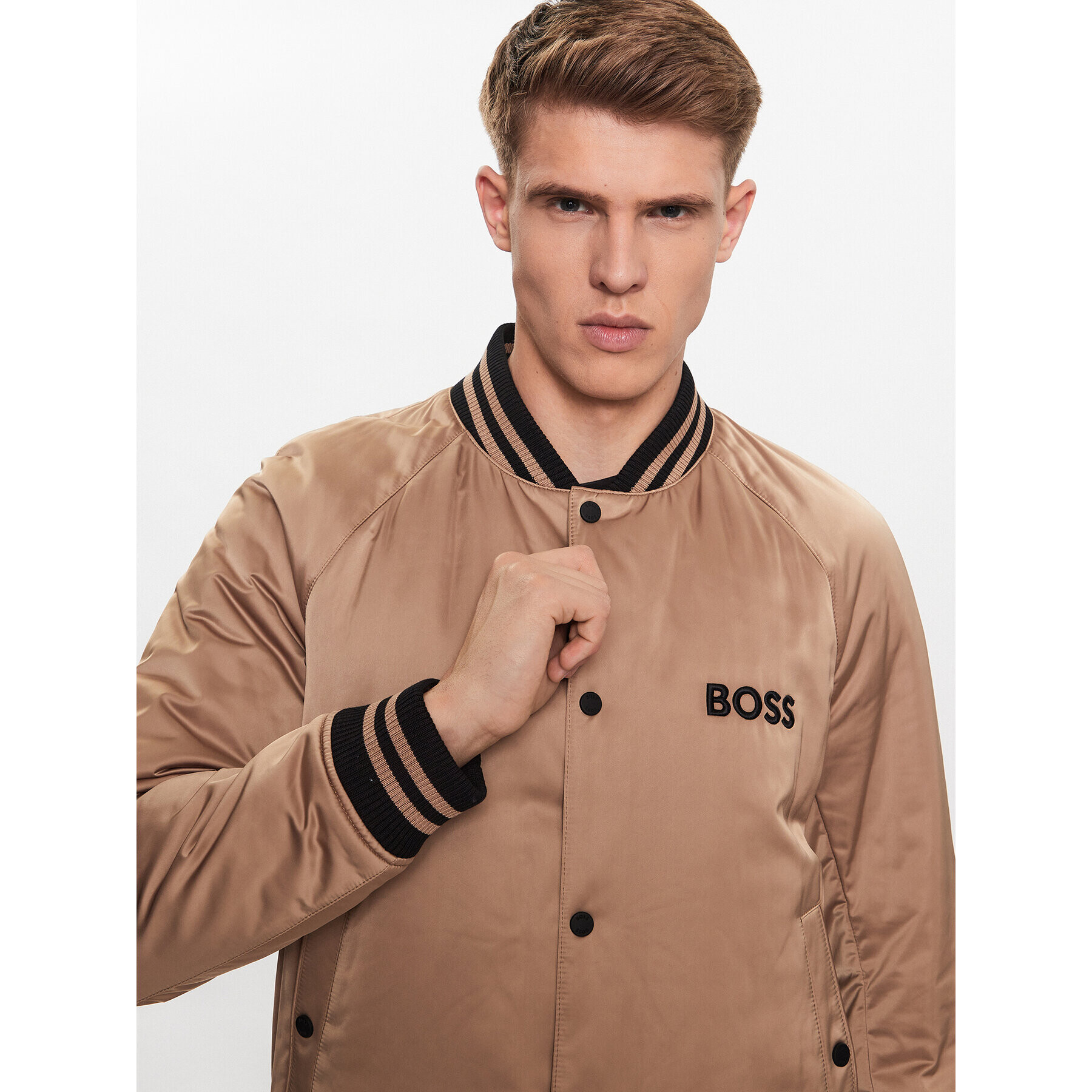 Boss Bundy bomber 50483945 Béžová Regular Fit - Pepit.sk