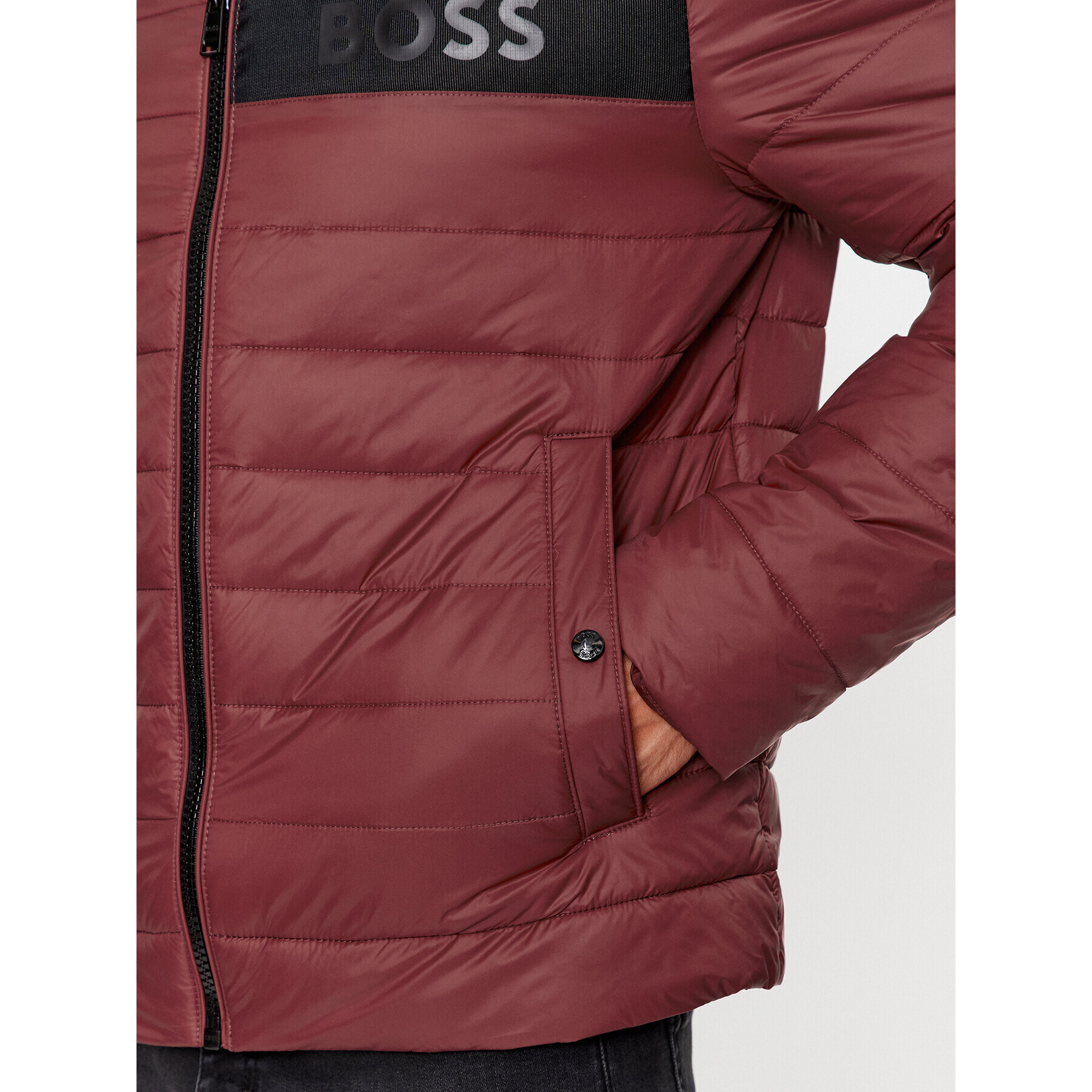 Boss Vatovaná bunda Darolus 50464308 Červená Regular Fit - Pepit.sk