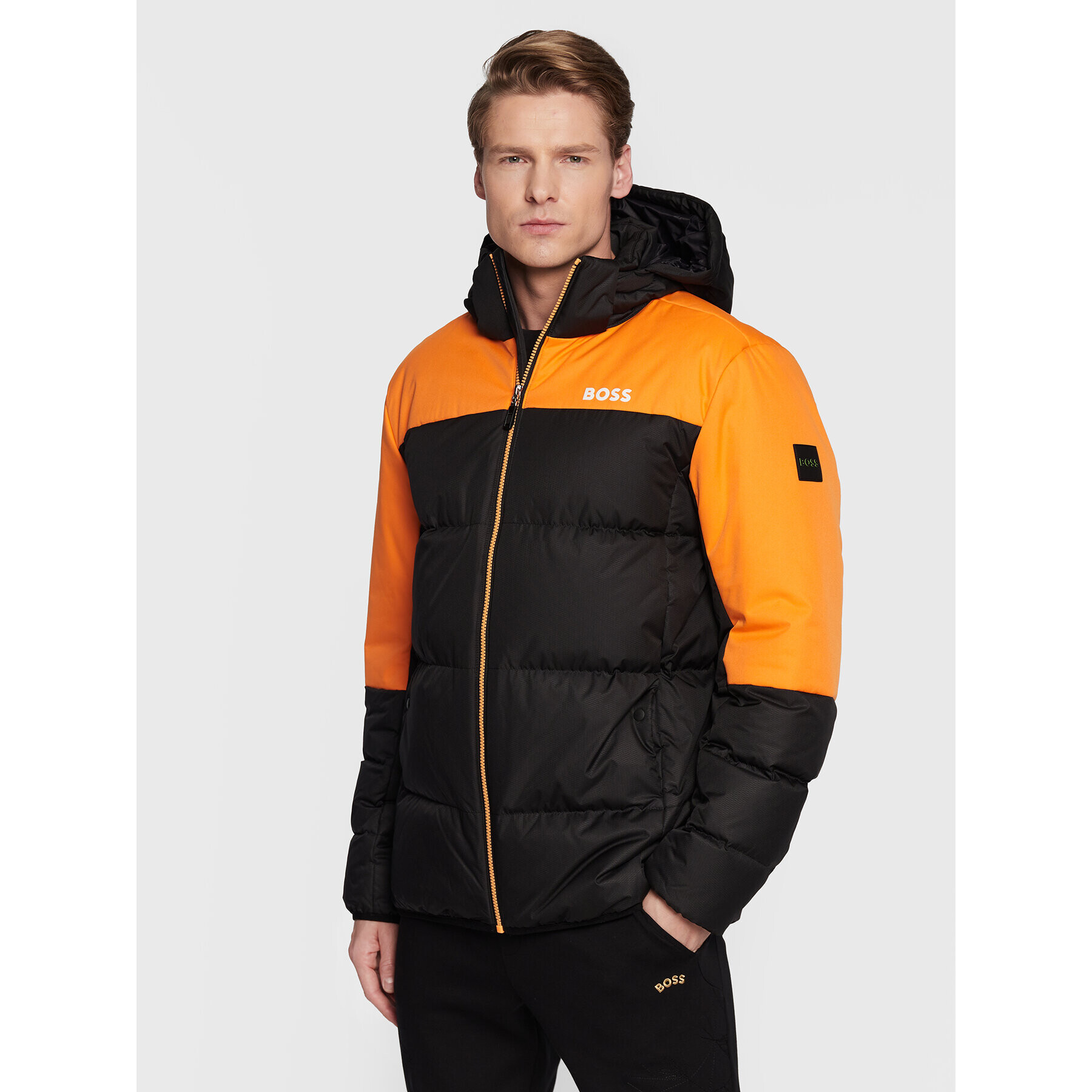 Boss Vatovaná bunda J_Hamar 50476274 Čierna Regular Fit - Pepit.sk