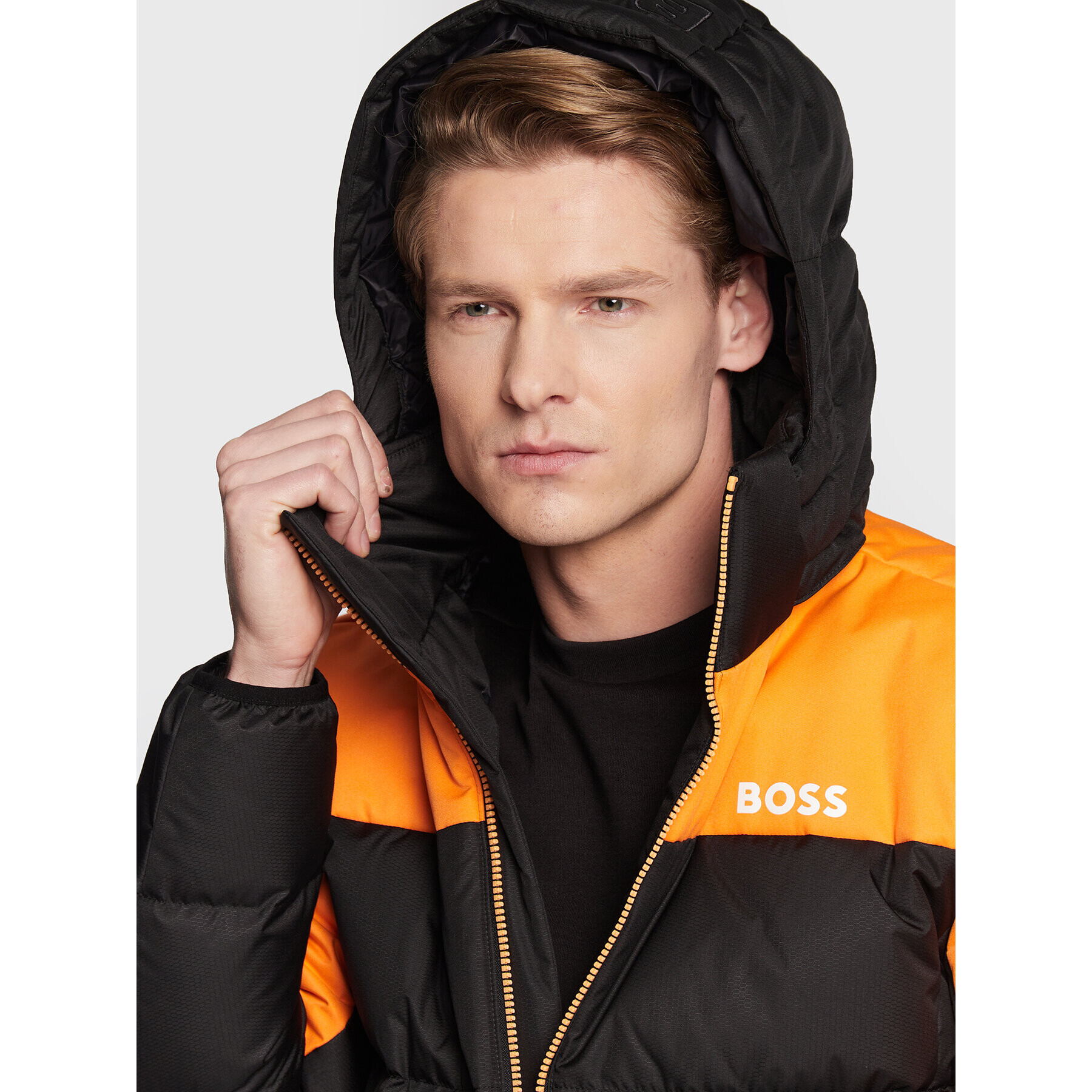 Boss Vatovaná bunda J_Hamar 50476274 Čierna Regular Fit - Pepit.sk