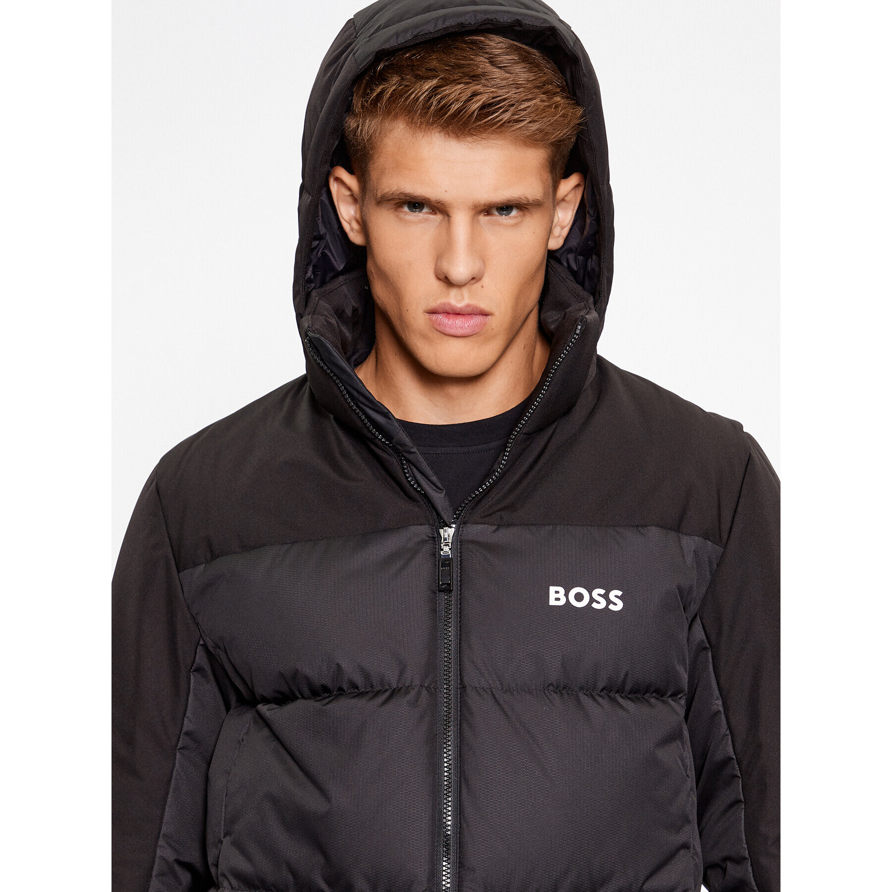 Boss Vatovaná bunda J_Hamar1 50497558 Čierna Regular Fit - Pepit.sk