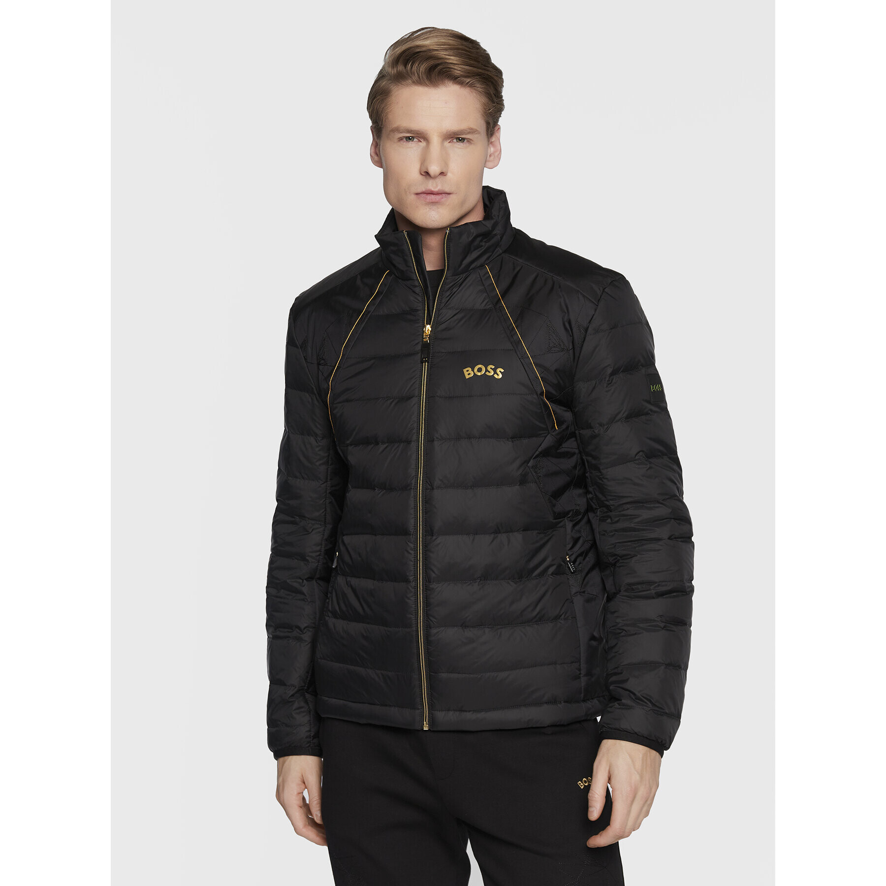 Boss Vatovaná bunda J_Sarek 50475011 Čierna Regular Fit - Pepit.sk