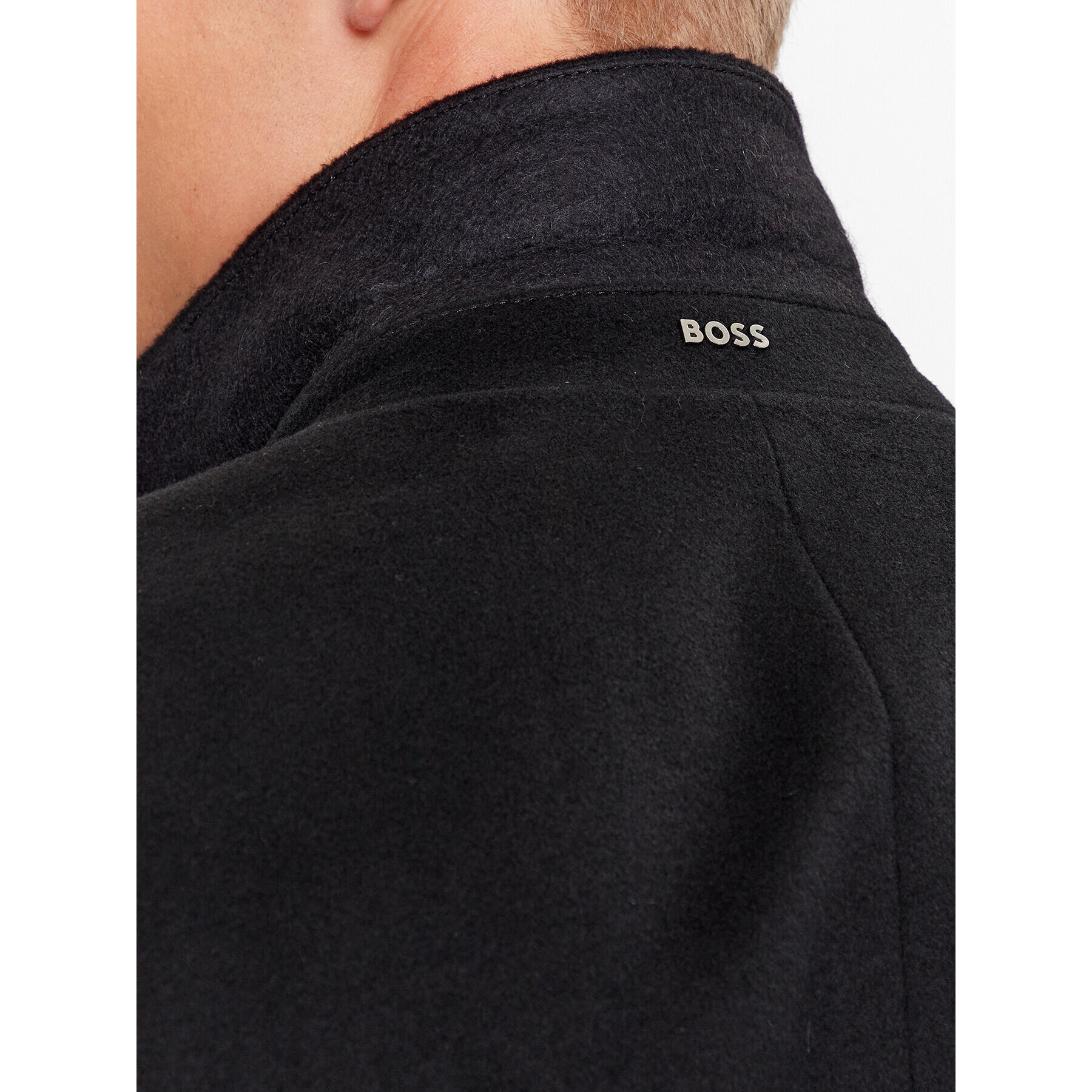 Boss Vlnený kabát H-Hyde-234 50502327 Čierna Slim Fit - Pepit.sk