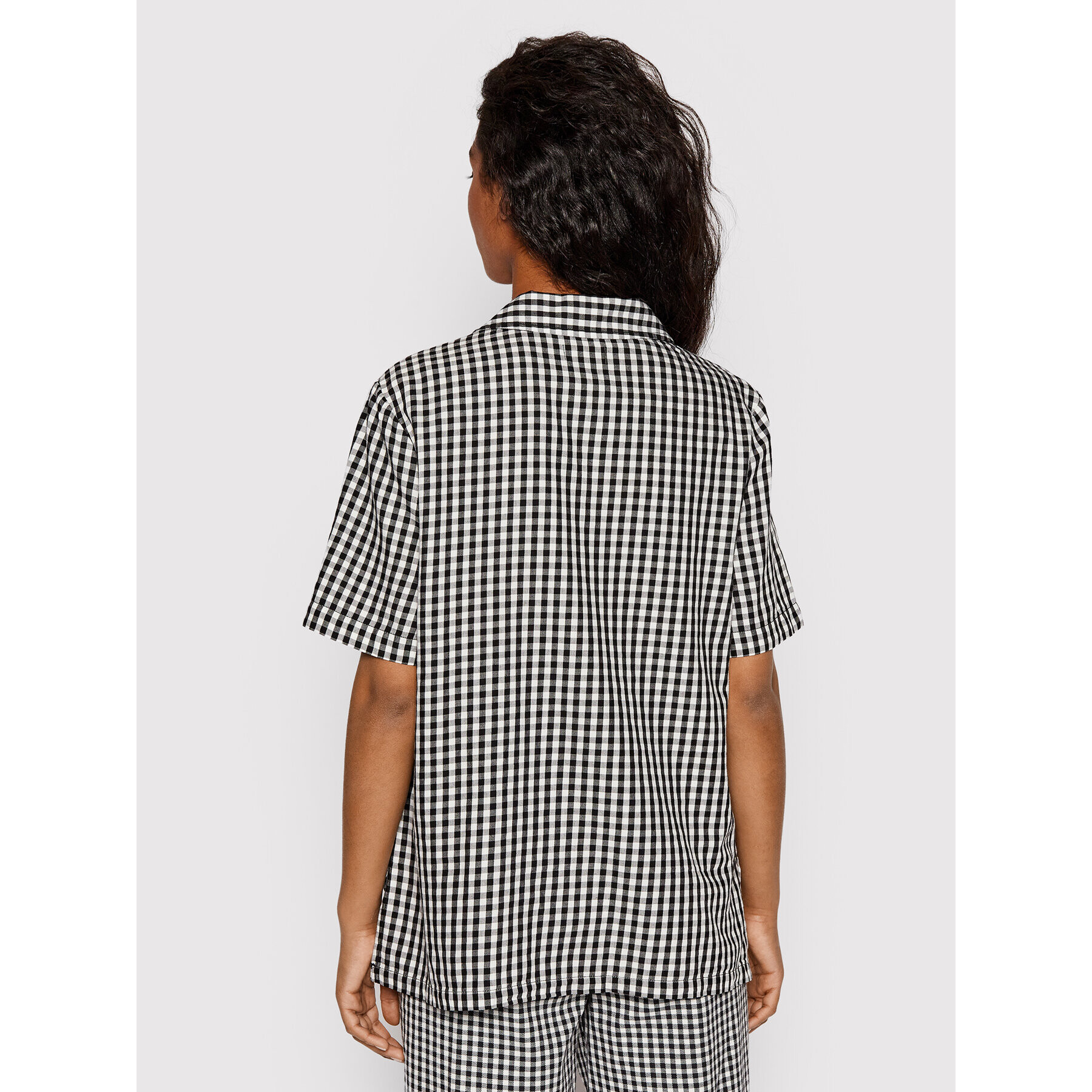 Brixton Košeľa Bunker Gingham 01273 Čierna Relaxed Fit - Pepit.sk