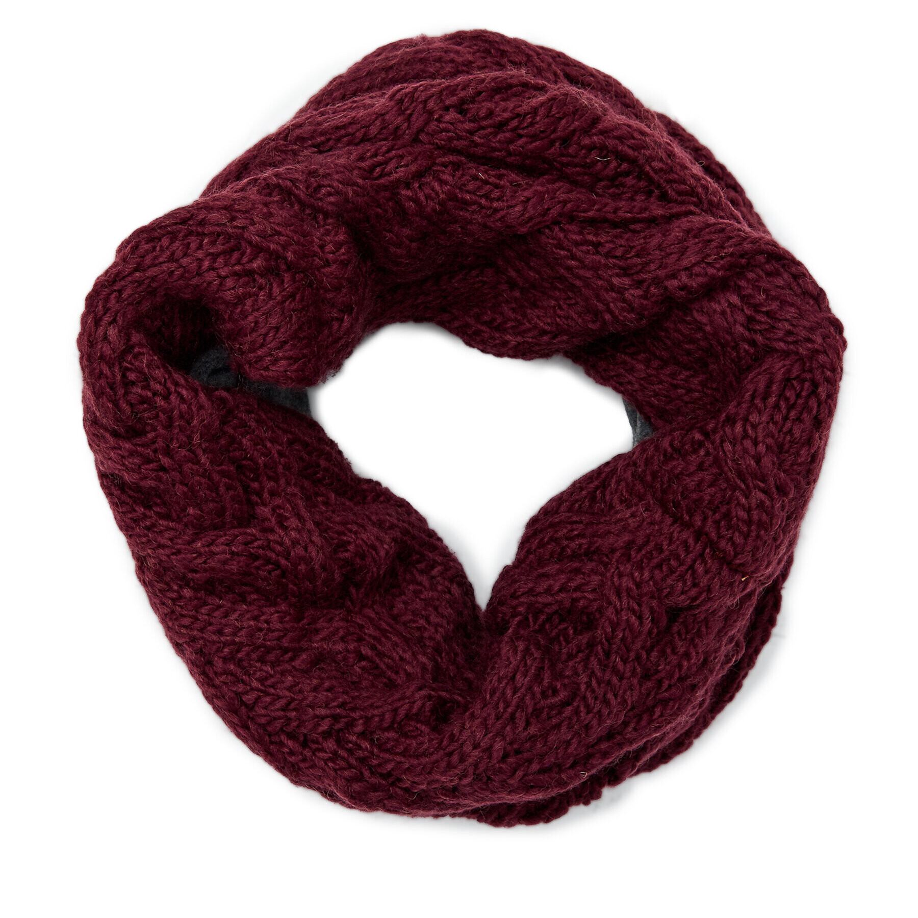 Buff Komínový šál Knitted & Fleece Neckwarmer 123518.628.10.00 Bordová - Pepit.sk