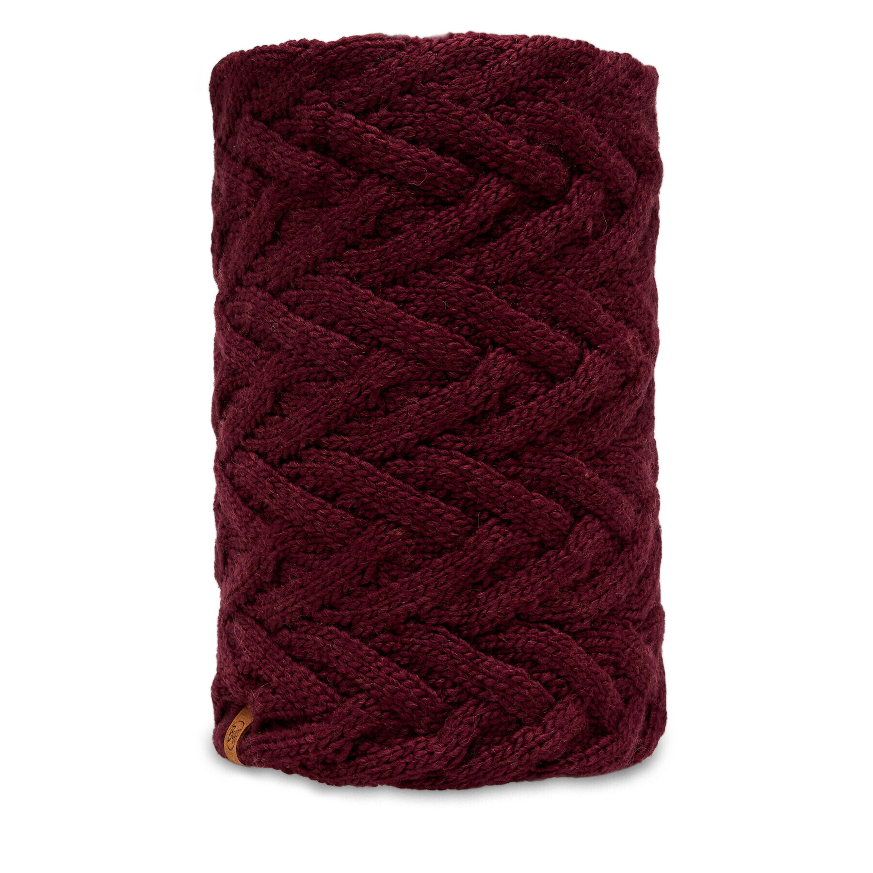 Buff Komínový šál Knitted & Fleece Neckwarmer 123518.628.10.00 Bordová - Pepit.sk