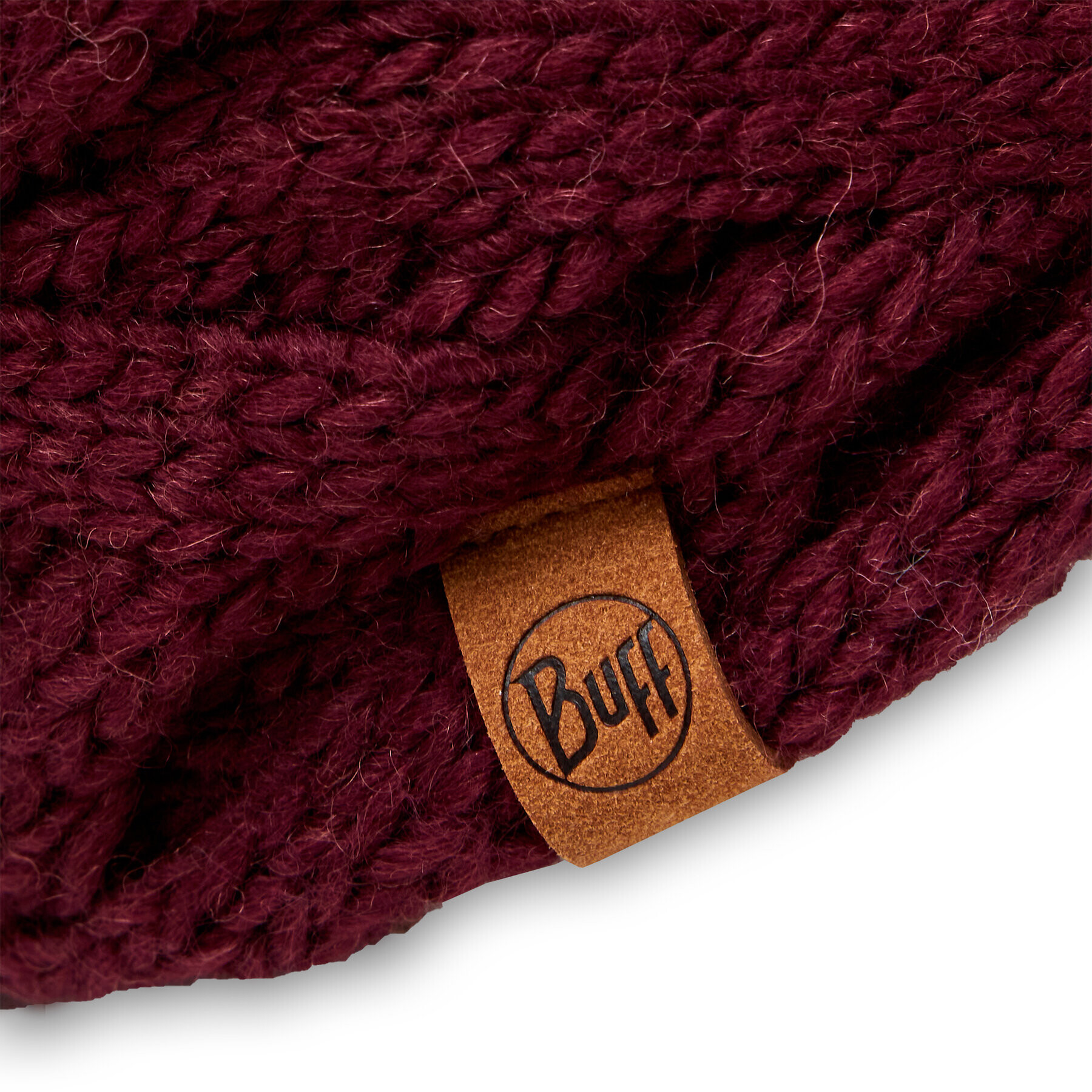 Buff Komínový šál Knitted & Fleece Neckwarmer 123518.628.10.00 Bordová - Pepit.sk