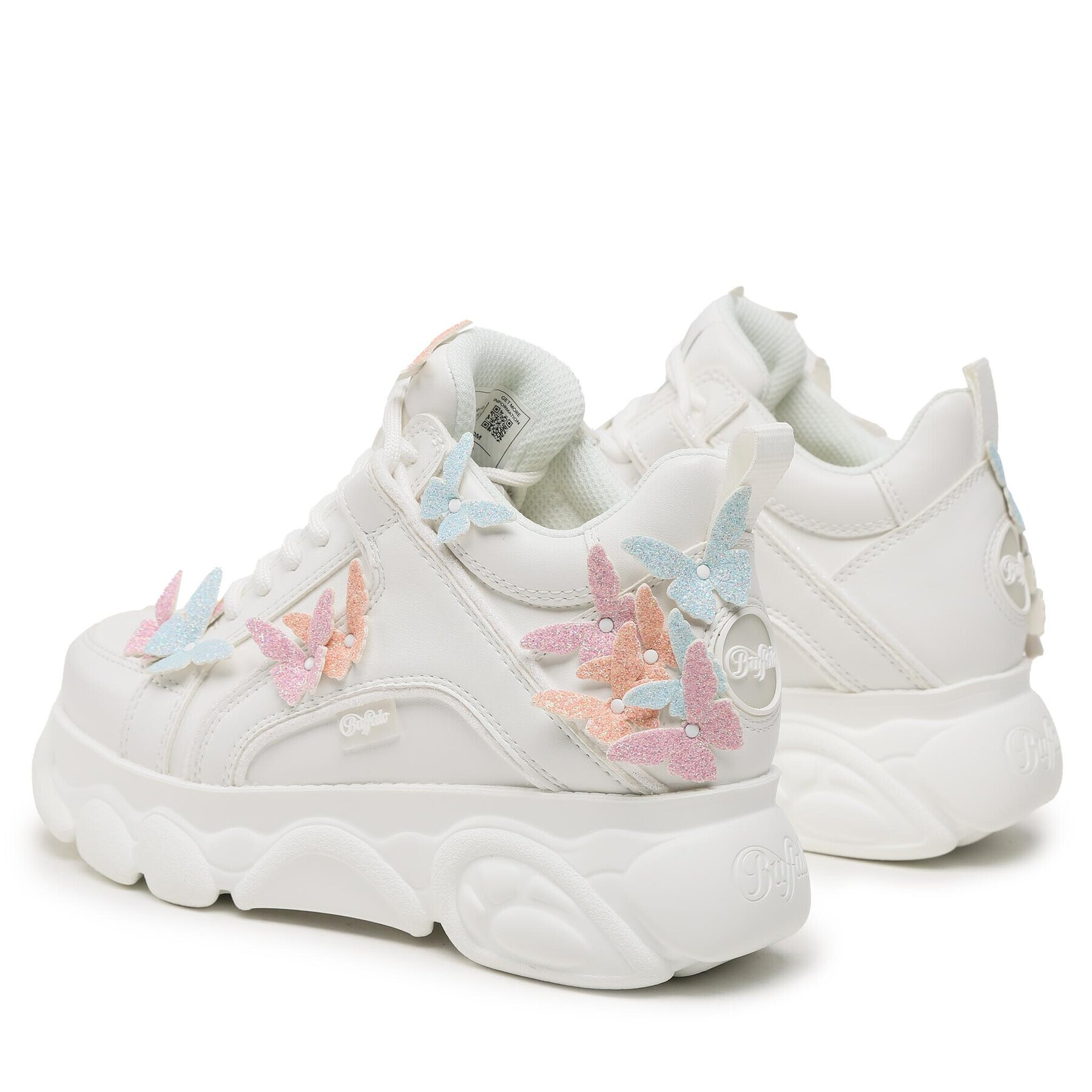 Buffalo Sneakersy Cld Corin Butterflie 1630882 Biela - Pepit.sk