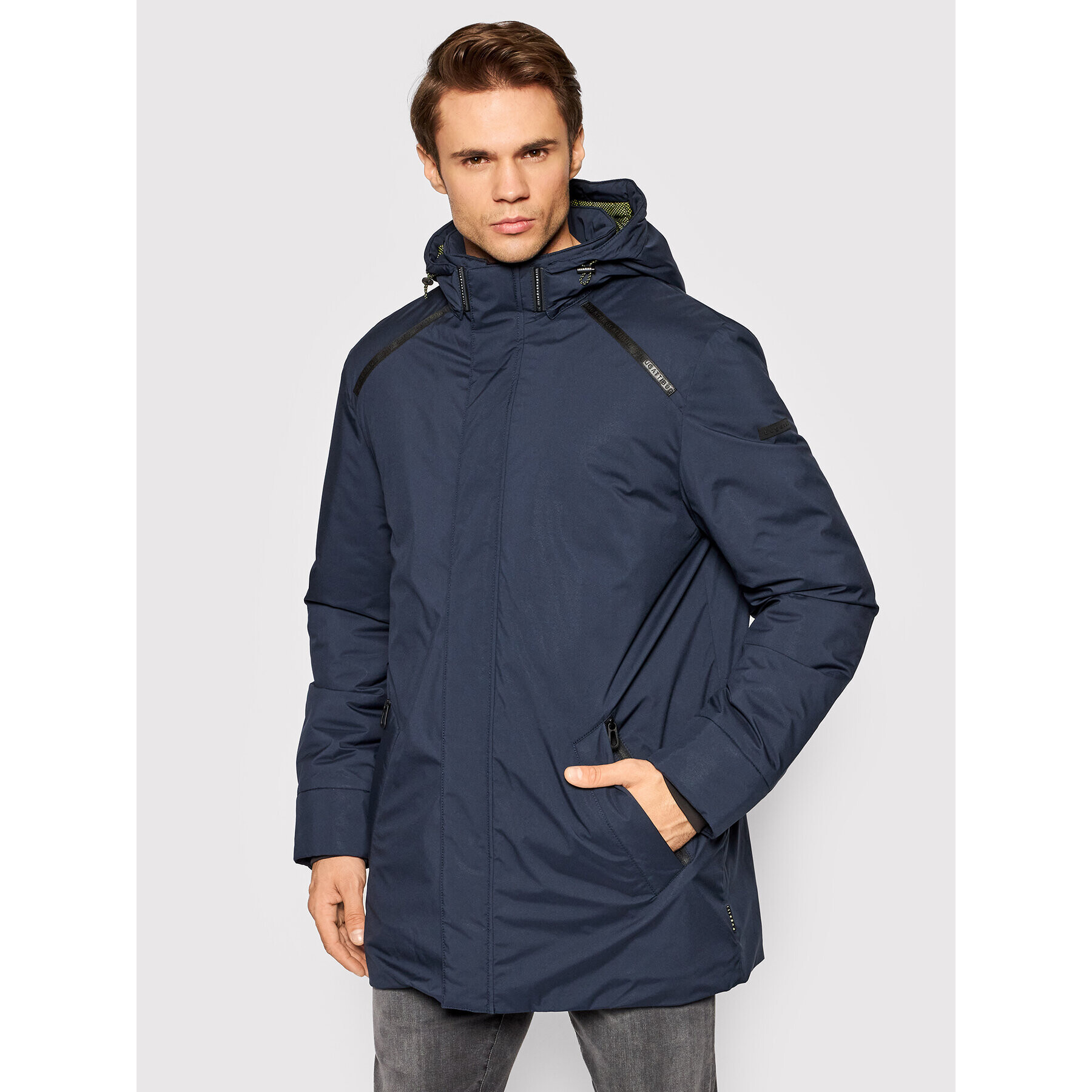 Bugatti Parka 875313 81219 Tmavomodrá Regular Fit - Pepit.sk