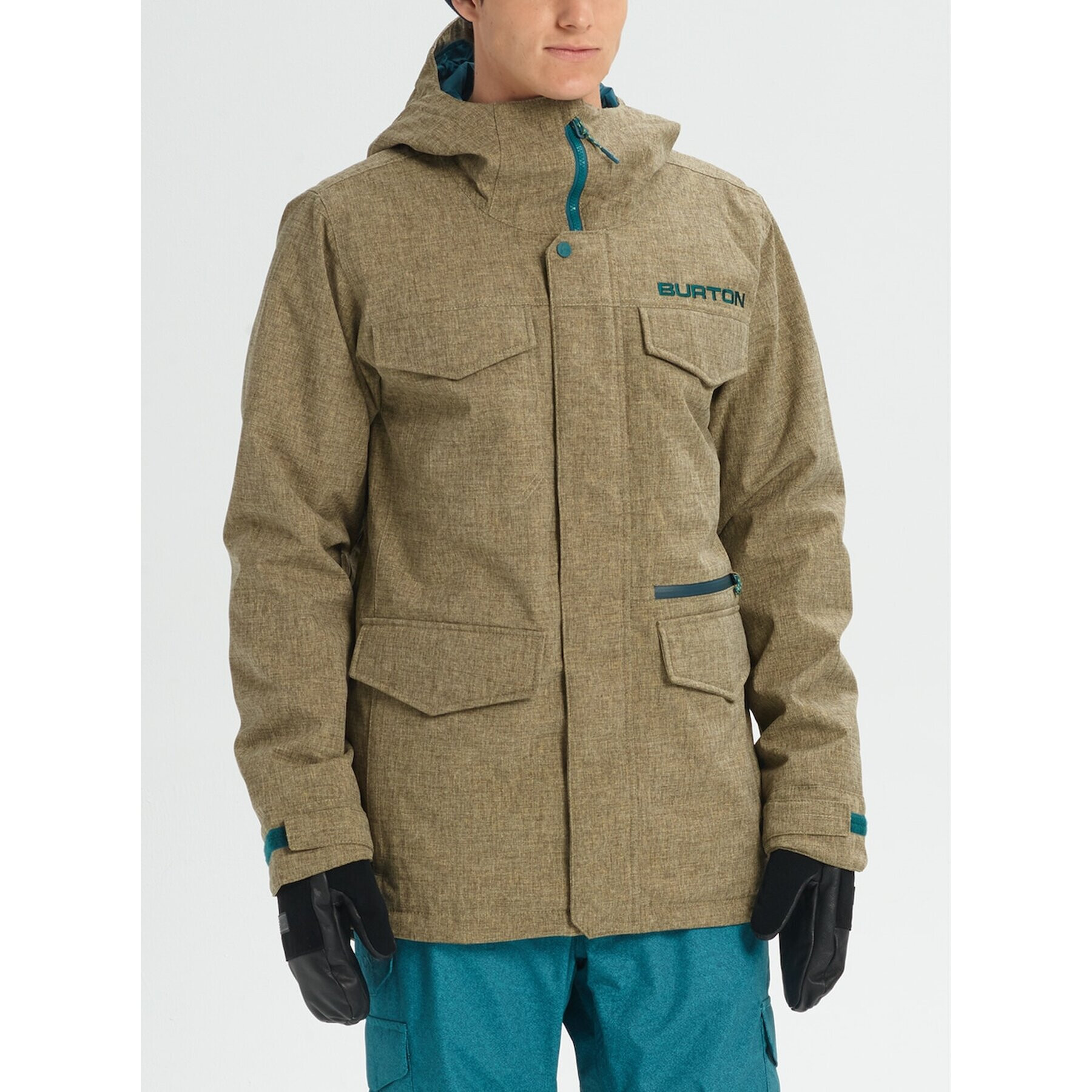 Burton Snowboardová bunda Covert 13065105251 Zelená Regular Fit - Pepit.sk