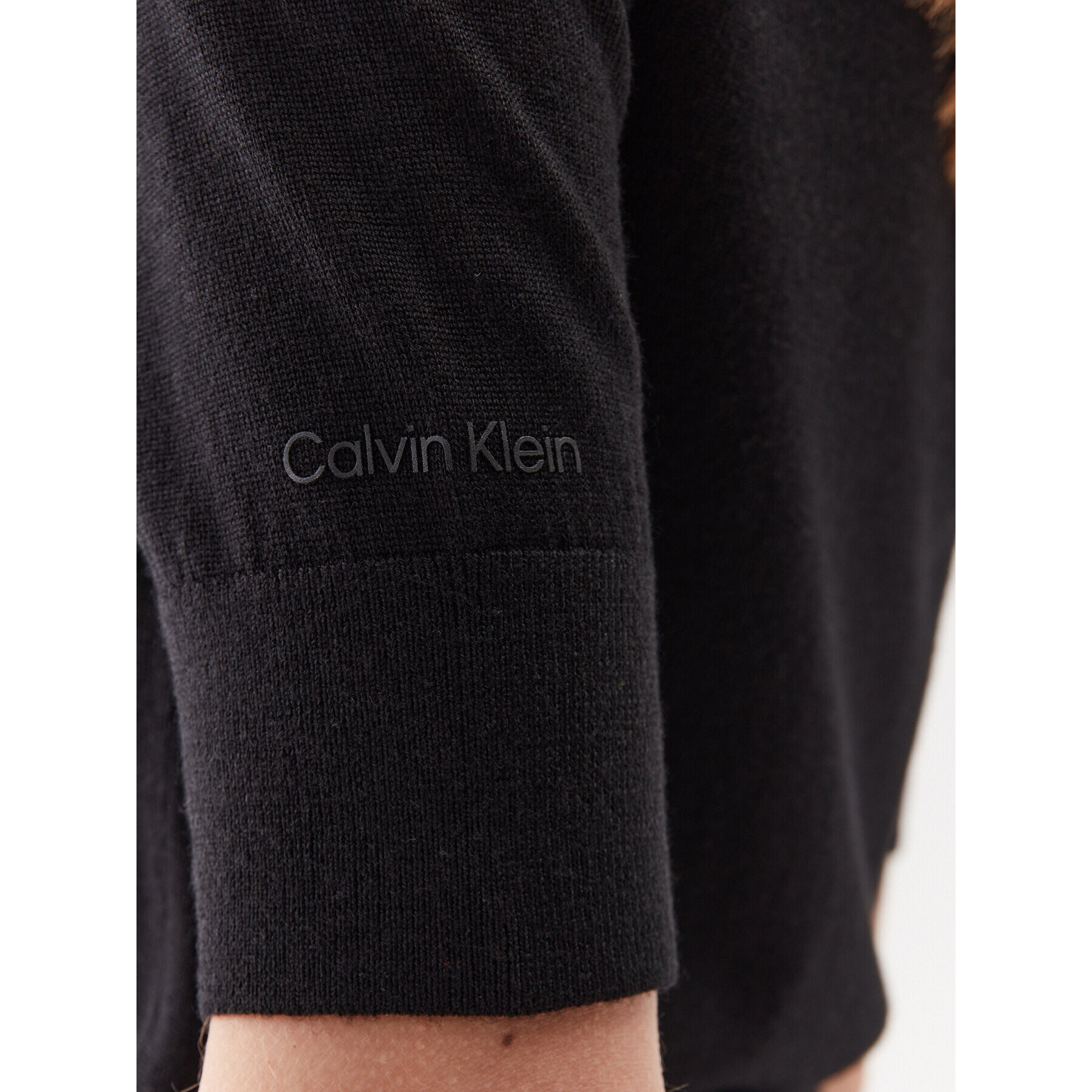 Calvin Klein Blúzka K20K205735 Čierna Slim Fit - Pepit.sk