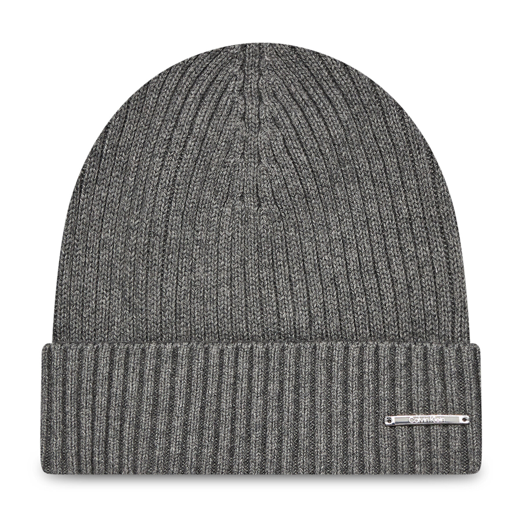 Calvin Klein Čiapka Basic RiB Beanie K50K507496 Strieborná - Pepit.sk