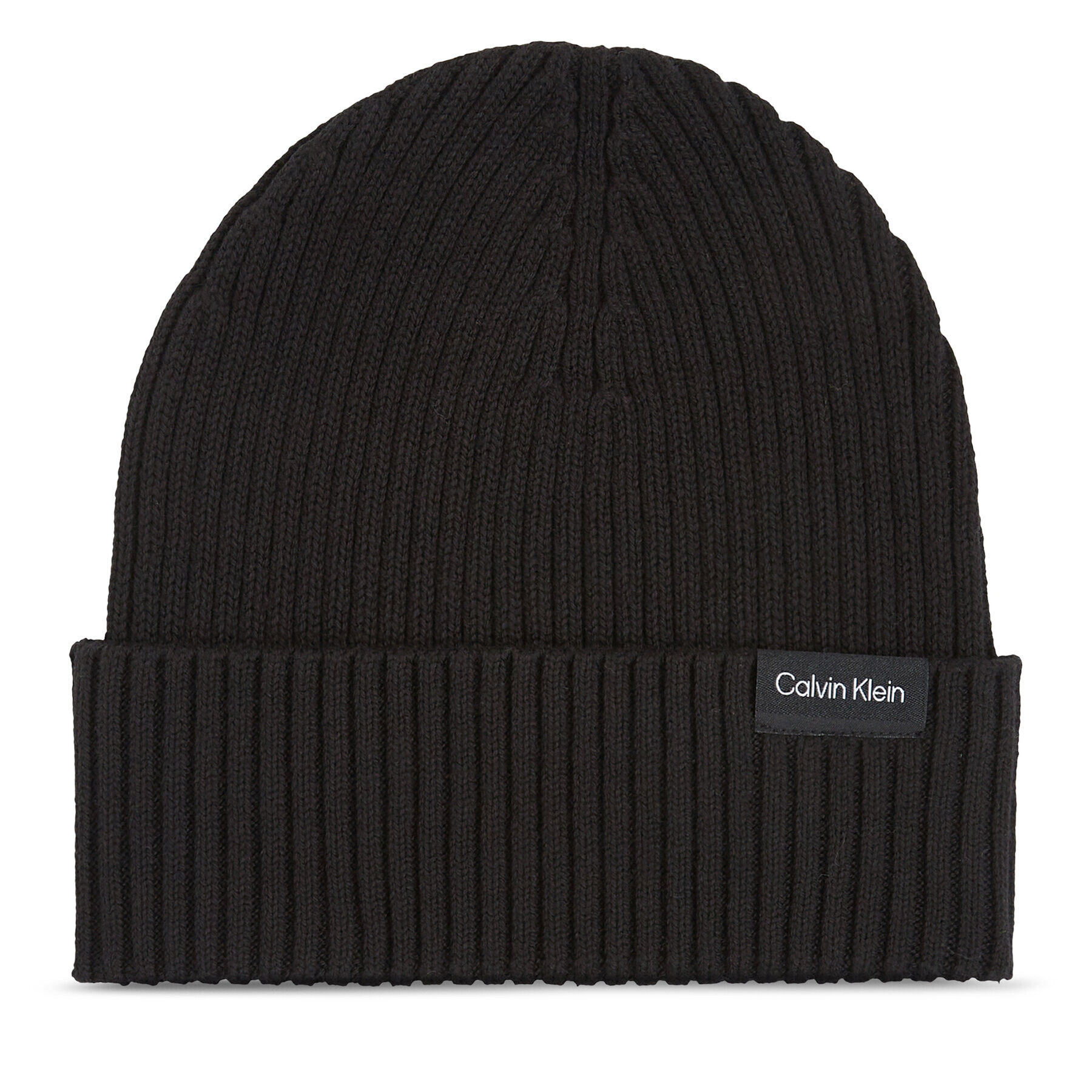 Calvin Klein Čiapka Classic Cotton Rib Beanie K50K510982 Čierna - Pepit.sk