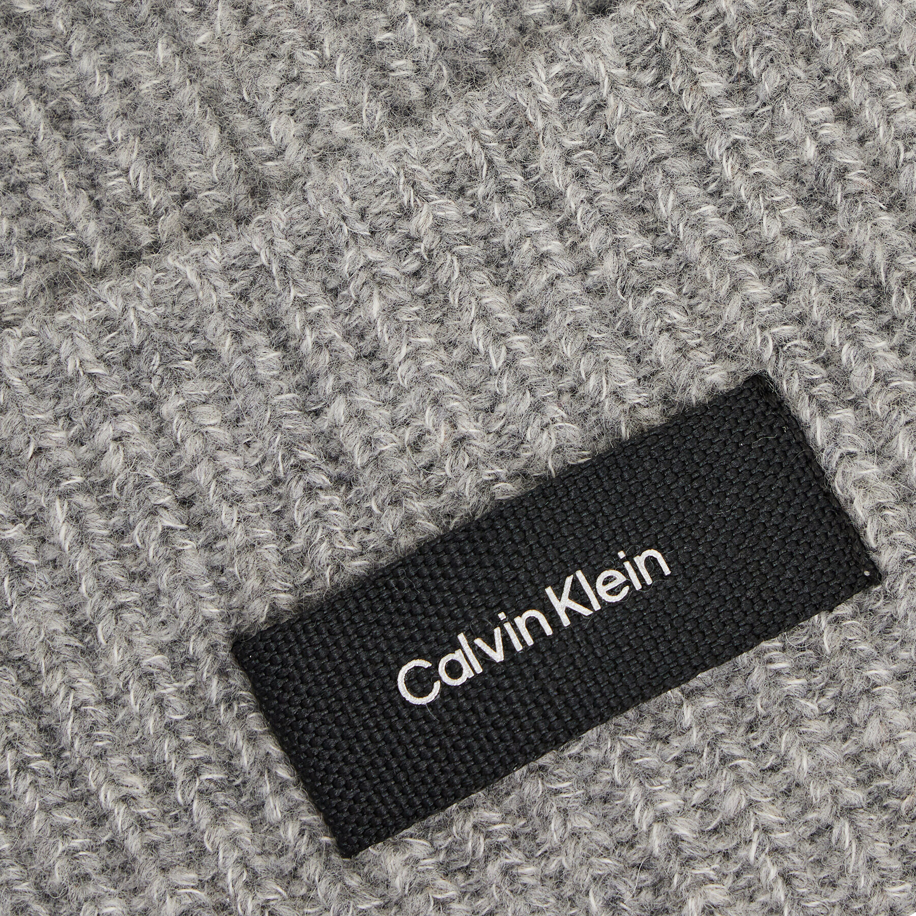 Calvin Klein Čiapka Daddy Wool Rib Beanie K50K507495 Sivá - Pepit.sk