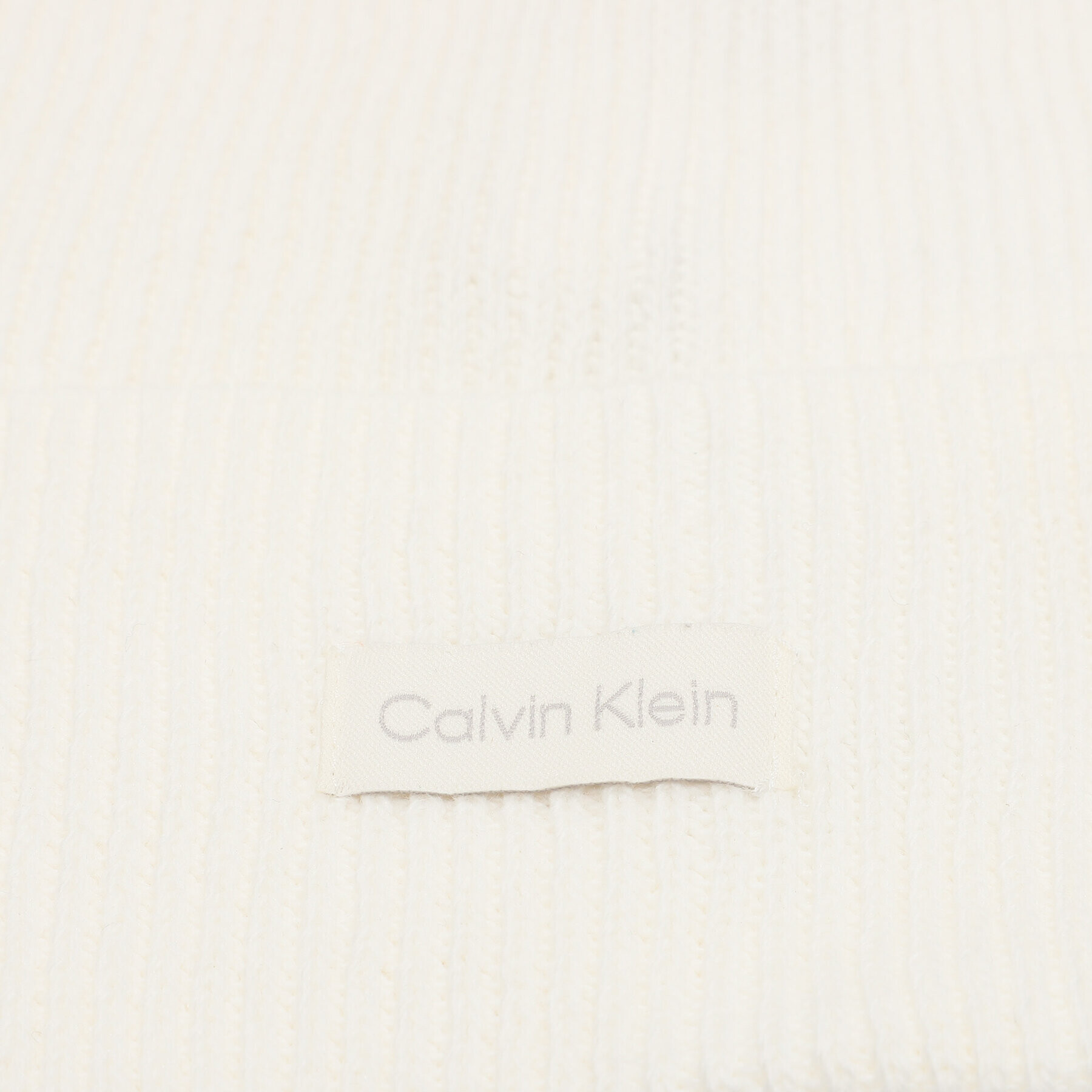 Calvin Klein Čiapka Essential Knit Beanie K60K608519 Écru - Pepit.sk