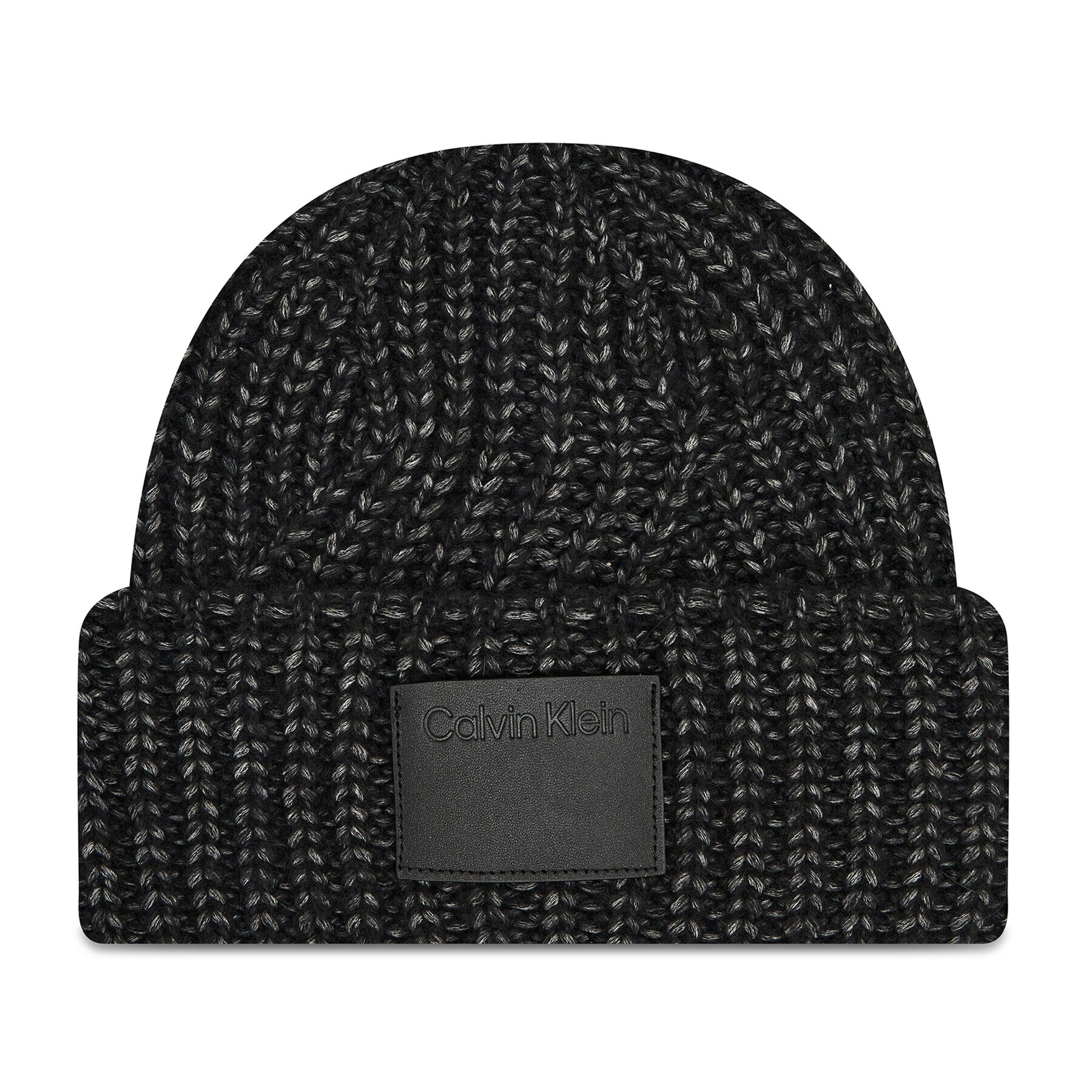 Calvin Klein Čiapka Geometric Knit Beanie K60K608525 Čierna - Pepit.sk