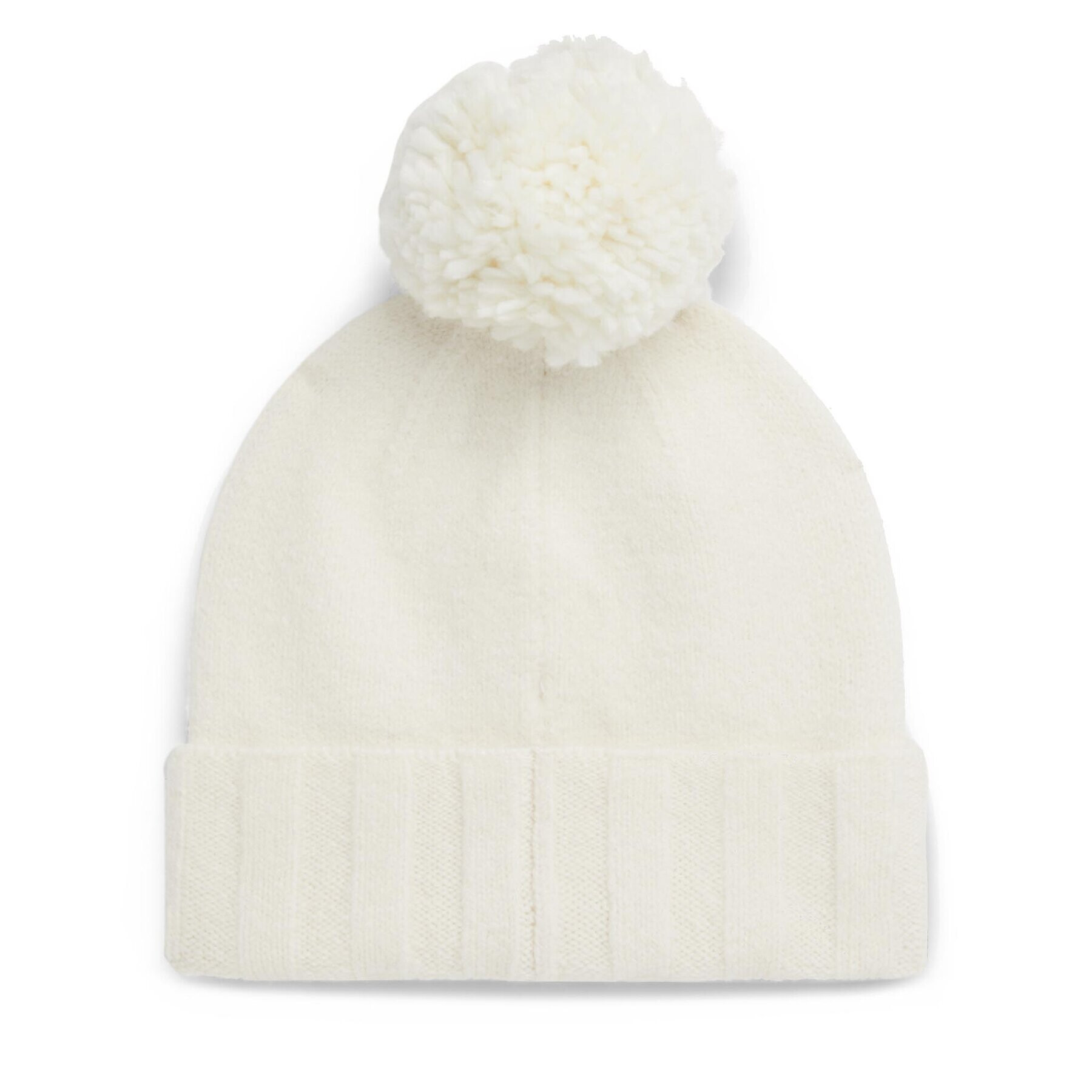 Calvin Klein Čiapka Label Define Rib Beanie W/Pompom K60K611606 Écru - Pepit.sk