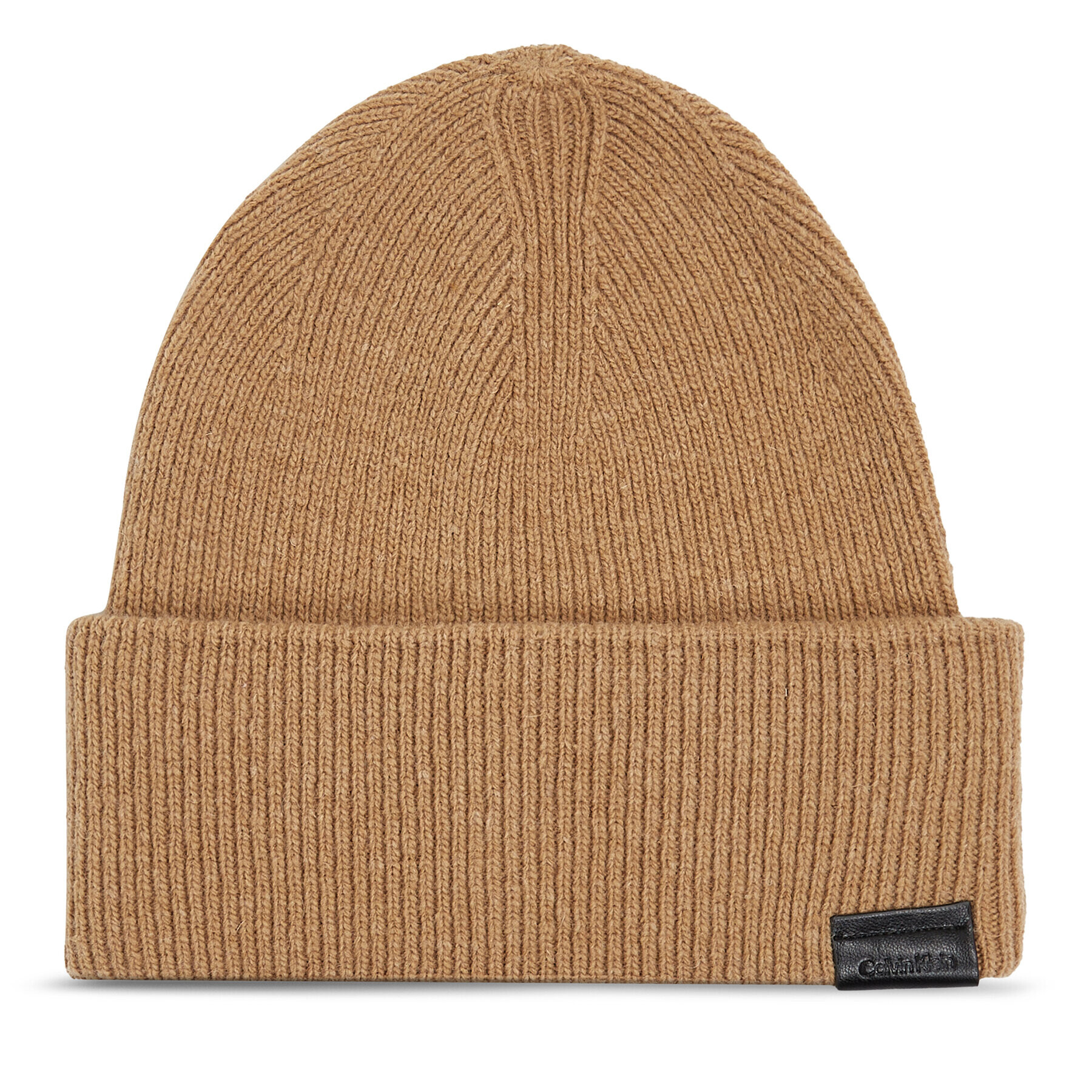 Calvin Klein Čiapka Leather Patch Docker Beanie K50K510978 Zelená - Pepit.sk