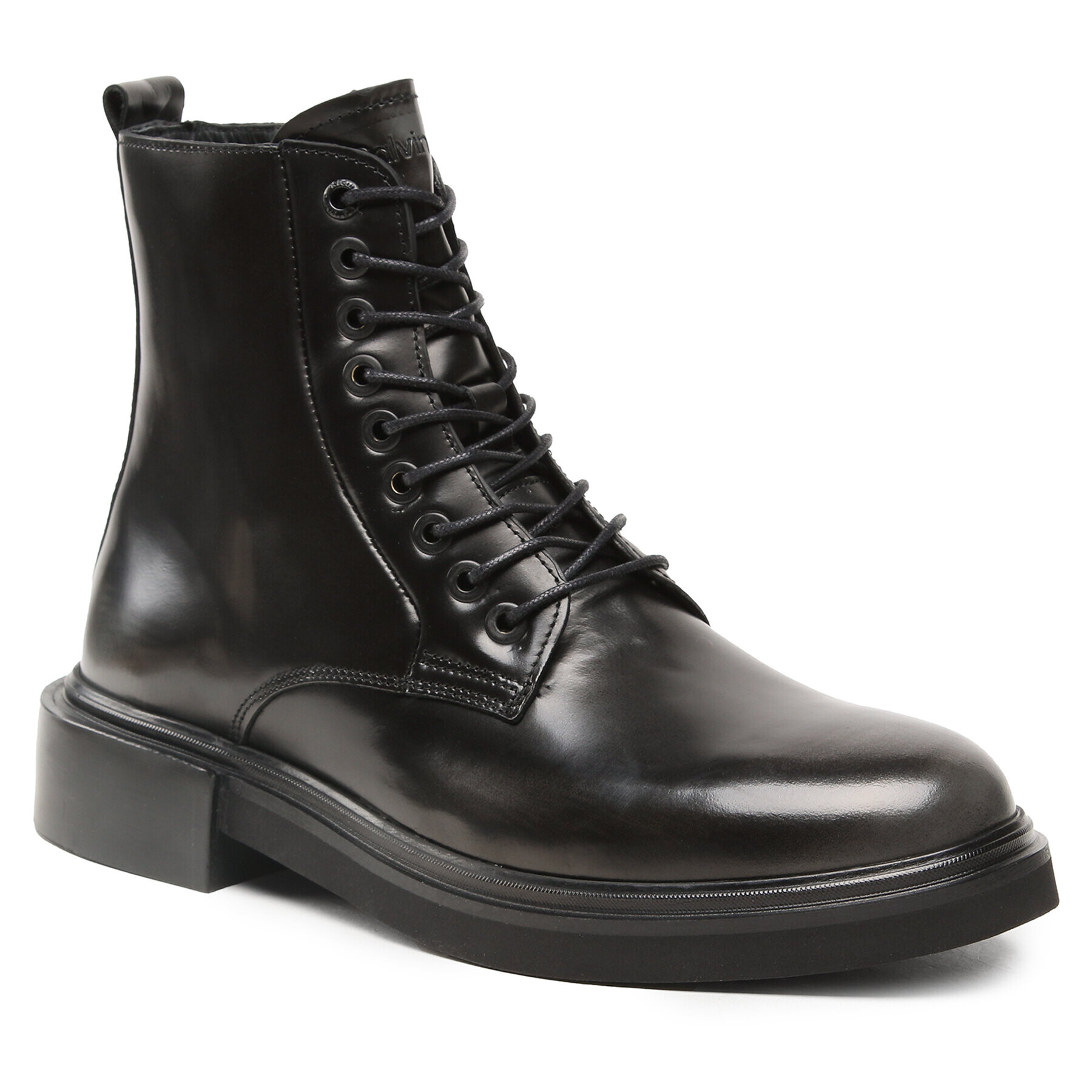 Calvin Klein Čižmy Lace Up Boot HM0HM01028 Čierna - Pepit.sk