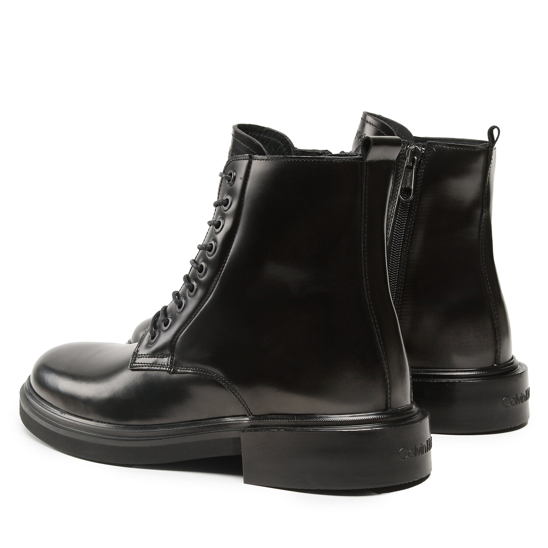 Calvin Klein Čižmy Lace Up Boot HM0HM01028 Čierna - Pepit.sk