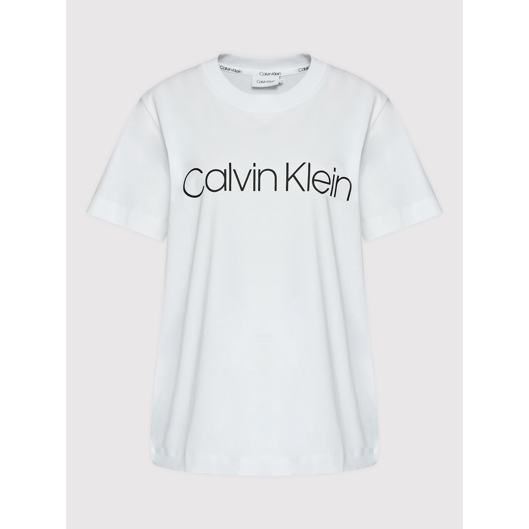 Calvin Klein Curve Tričko K20K203633 Biela Regular Fit - Pepit.sk