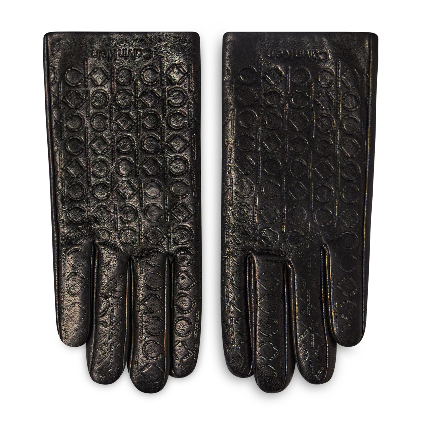 Calvin Klein Dámske rukavice Monogram Leather Gloves K50K507423 Čierna - Pepit.sk