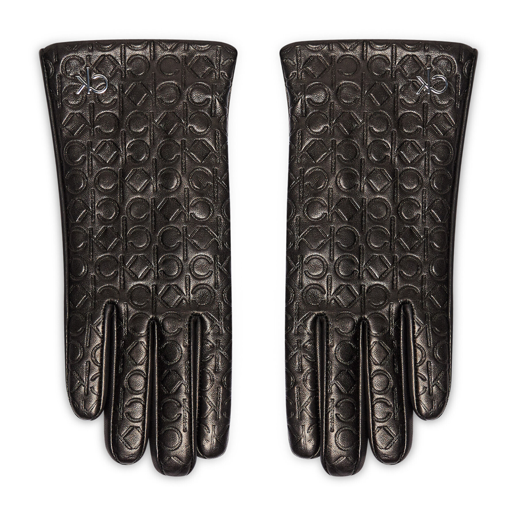 Calvin Klein Dámske rukavice Re-Lock Embossed Gloves K60K608509 Čierna - Pepit.sk