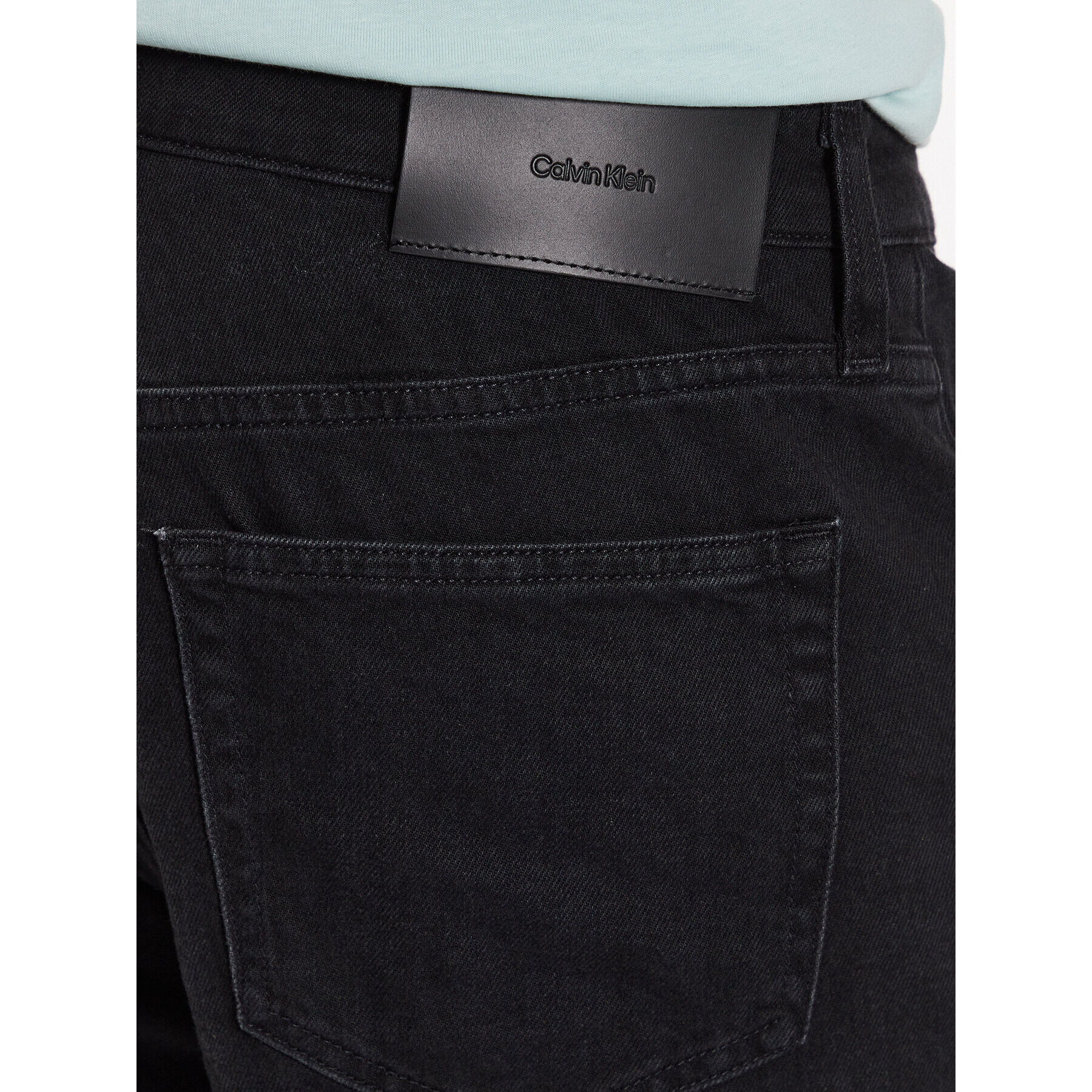 Calvin Klein Džínsové šortky K10K110993 Čierna Relaxed Fit - Pepit.sk