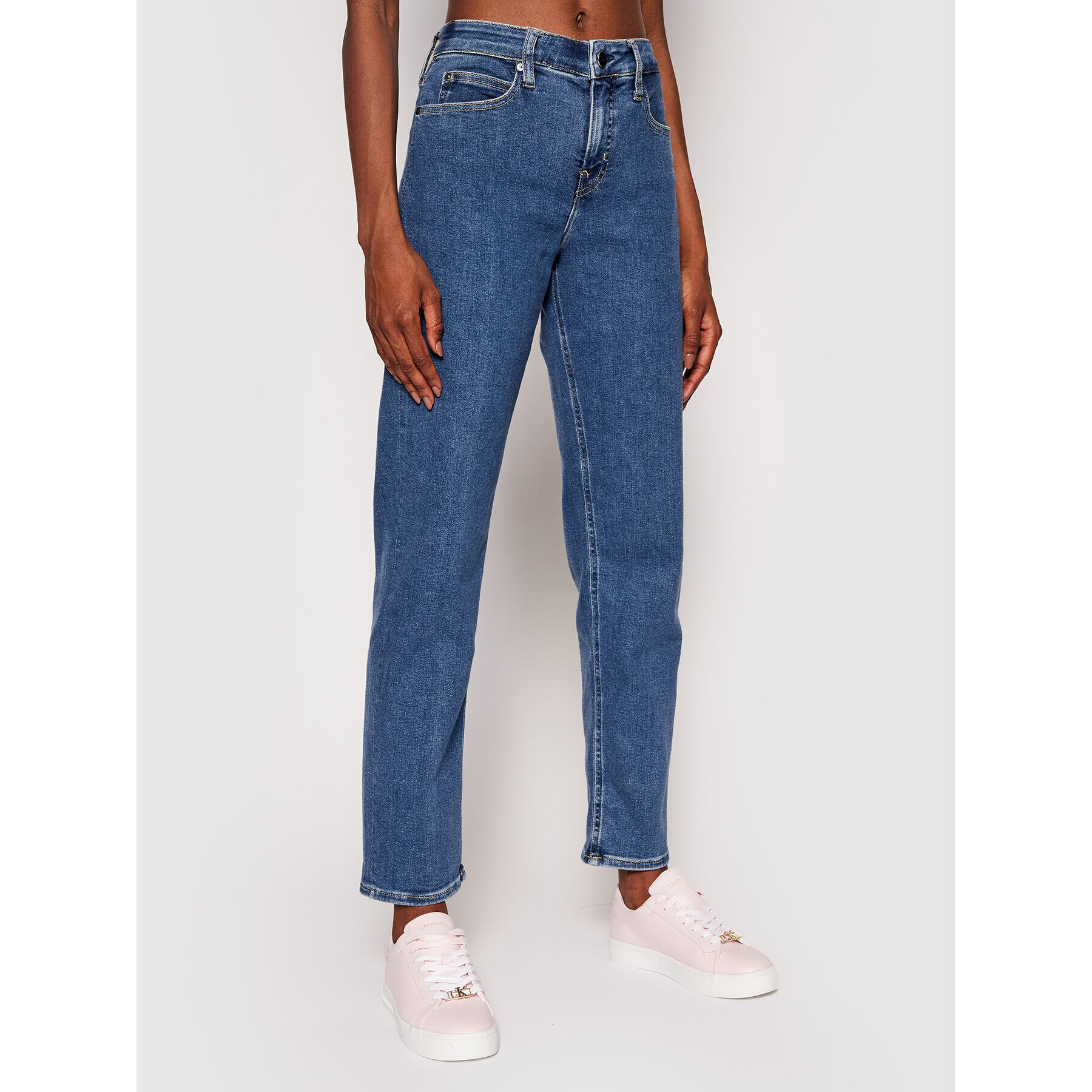 Calvin Klein Džínsy Ankle K20K203292 Modrá Slim Fit - Pepit.sk