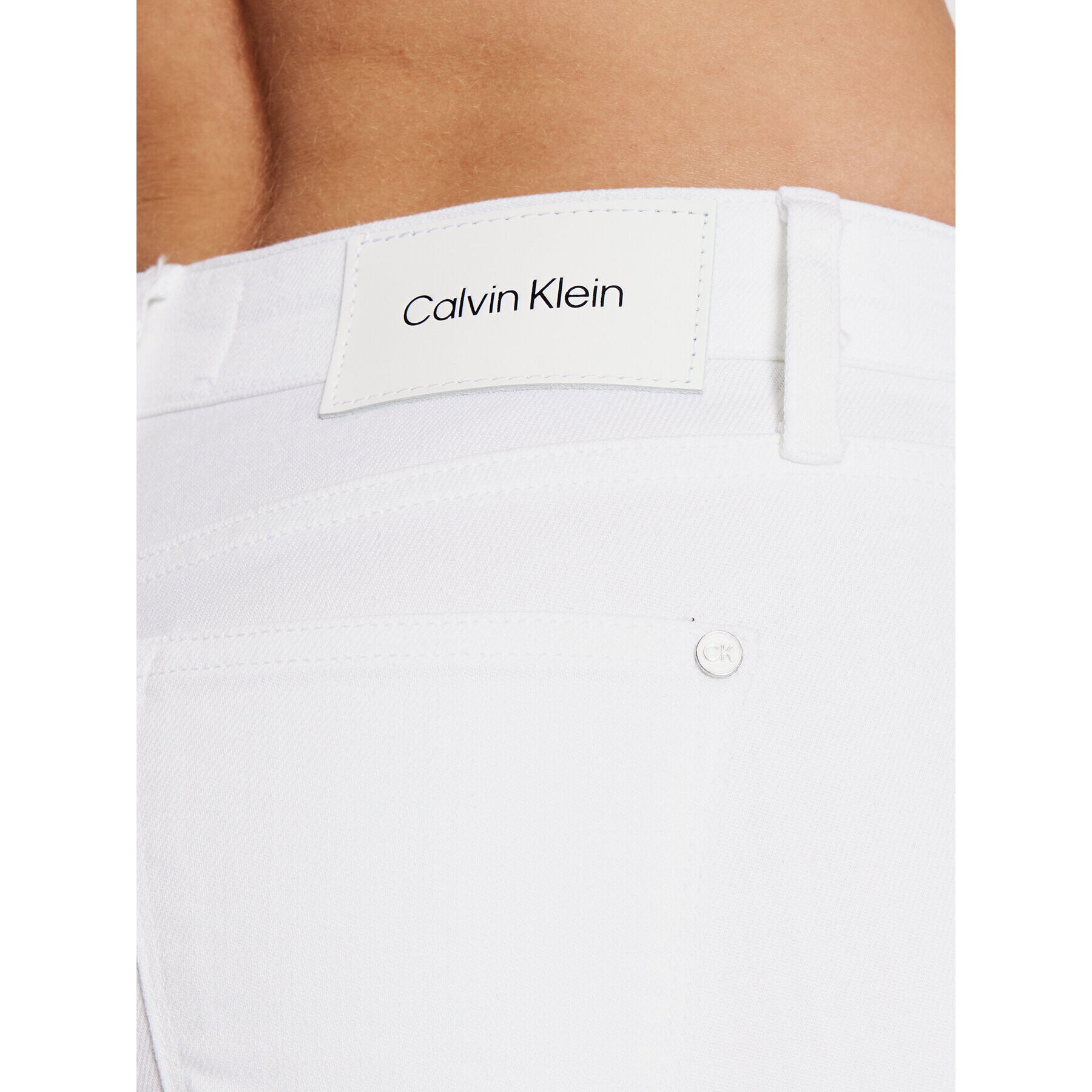 Calvin Klein Džínsy K20K203756 Biela Slim Leg - Pepit.sk