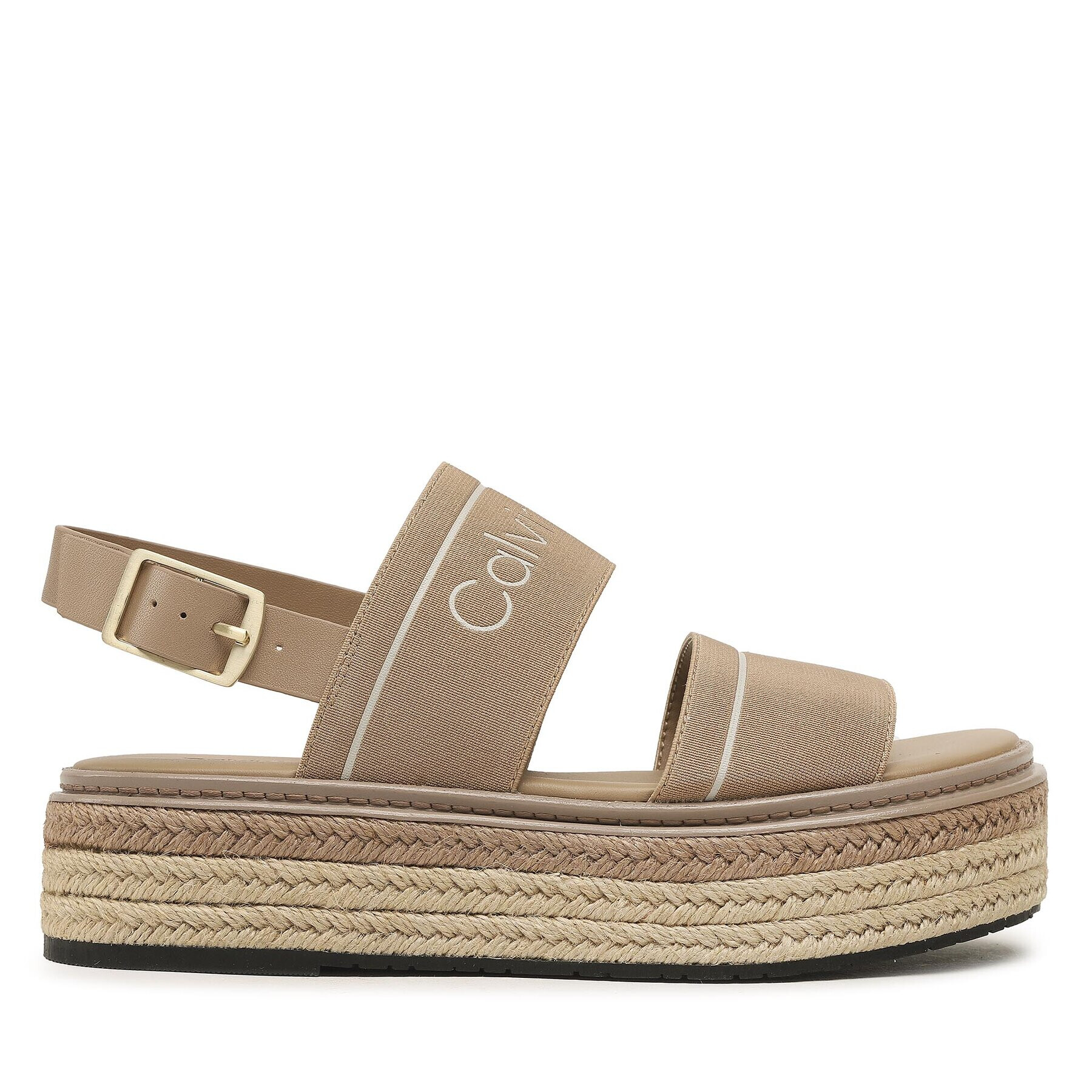 Calvin Klein Espadrilky Flatform Wedge - He HW0HW01497 Béžová - Pepit.sk