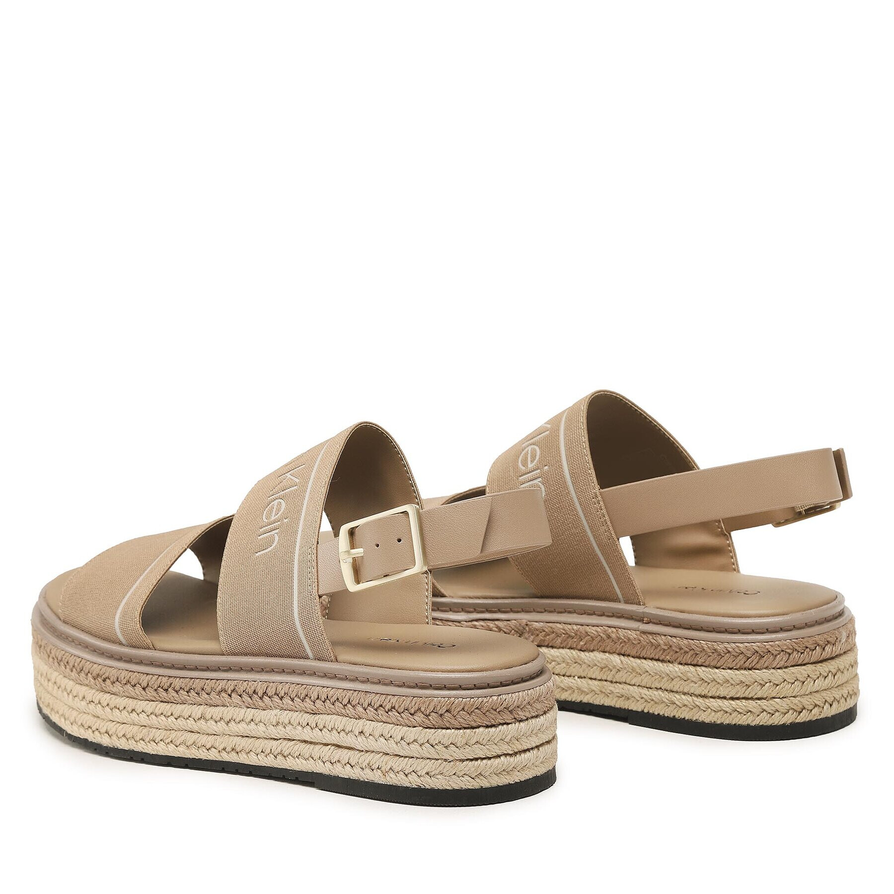 Calvin Klein Espadrilky Flatform Wedge - He HW0HW01497 Béžová - Pepit.sk