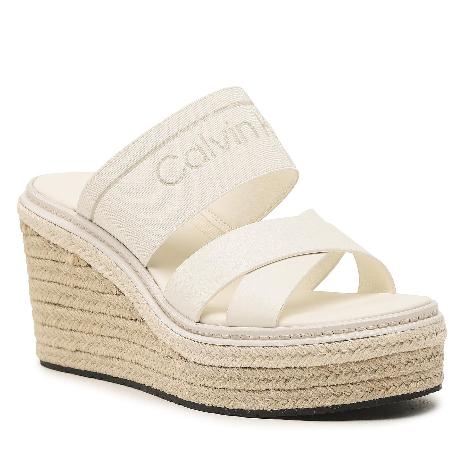 Calvin Klein Espadrilky Wedge 50Hh HW0HW01498 Biela - Pepit.sk