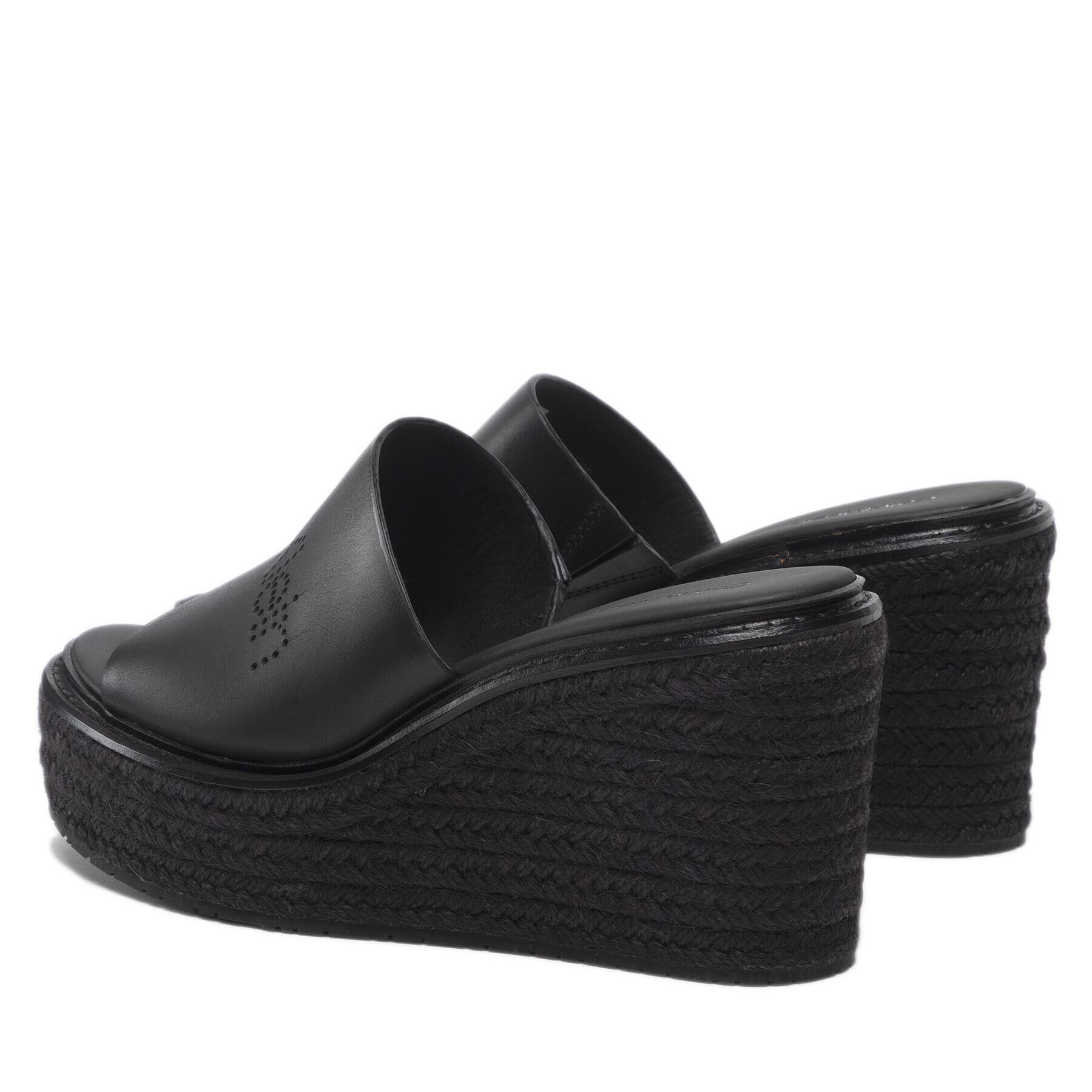 Calvin Klein Espadrilky Wedge Mule 50 Perf HW0HW00820 Čierna - Pepit.sk