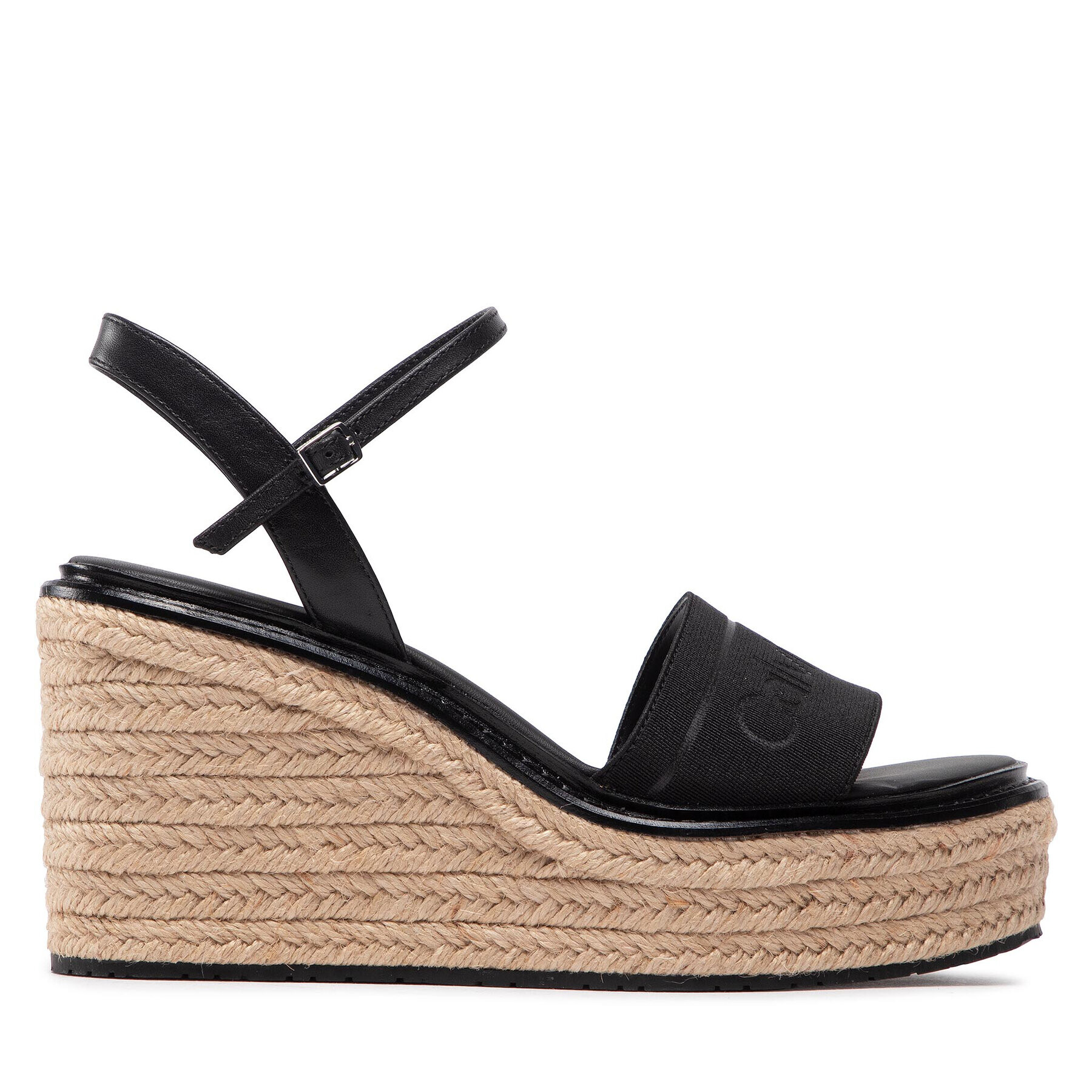 Calvin Klein Espadrilky Wedge Sndl 50 He HW0HW00689 Čierna - Pepit.sk