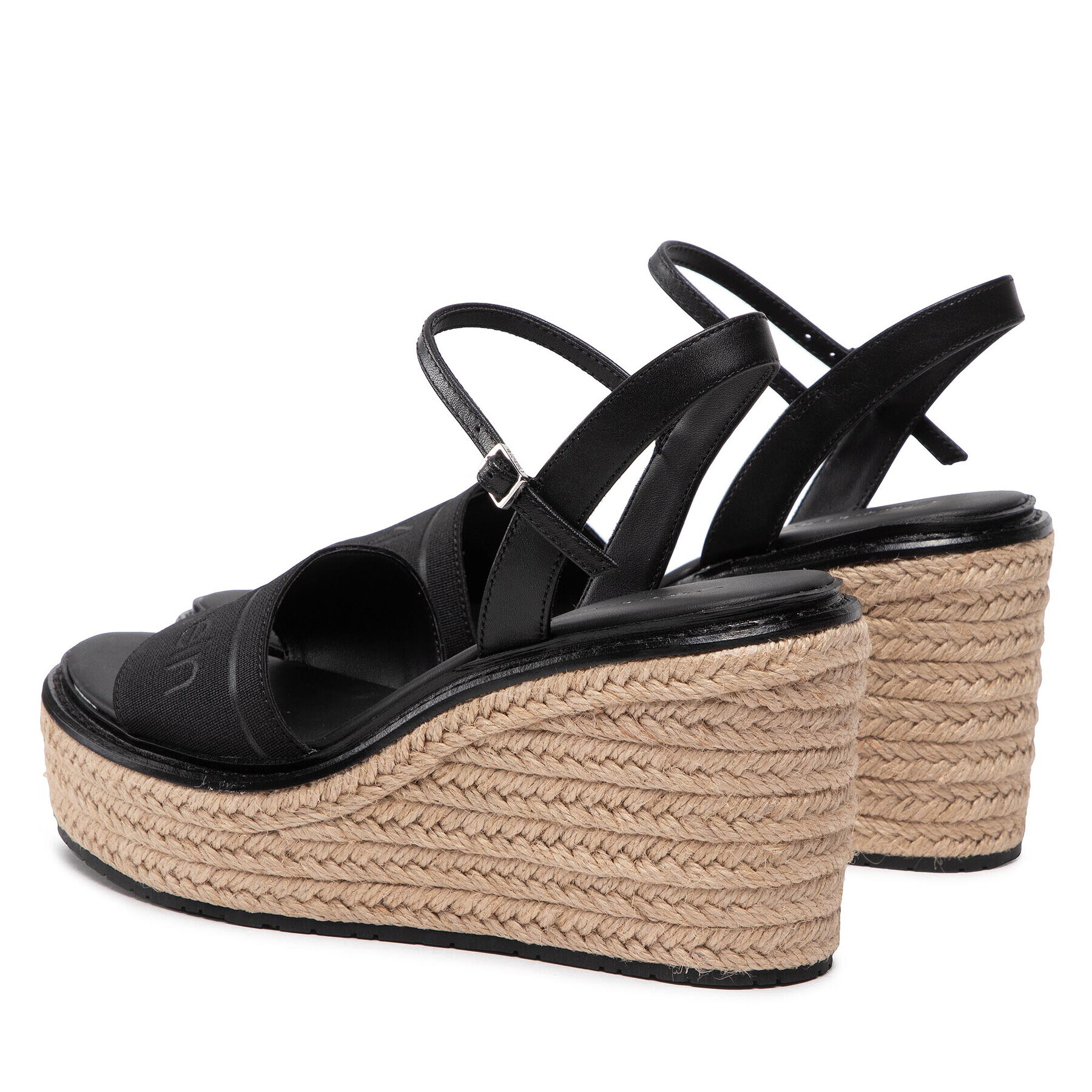 Calvin Klein Espadrilky Wedge Sndl 50 He HW0HW00689 Čierna - Pepit.sk