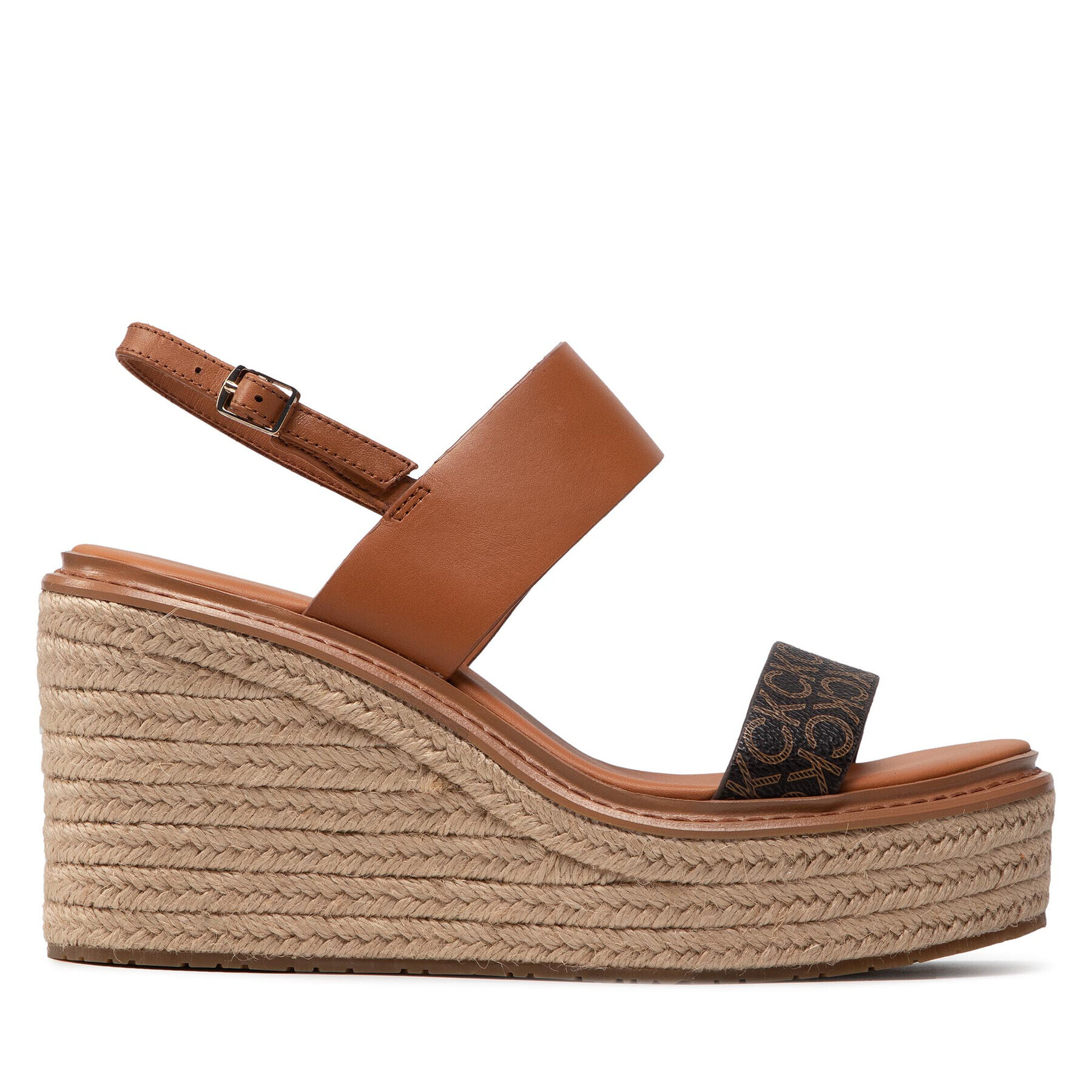 Calvin Klein Espadrilky Wedge Sndl 50 HW0HW00823 Hnedá - Pepit.sk