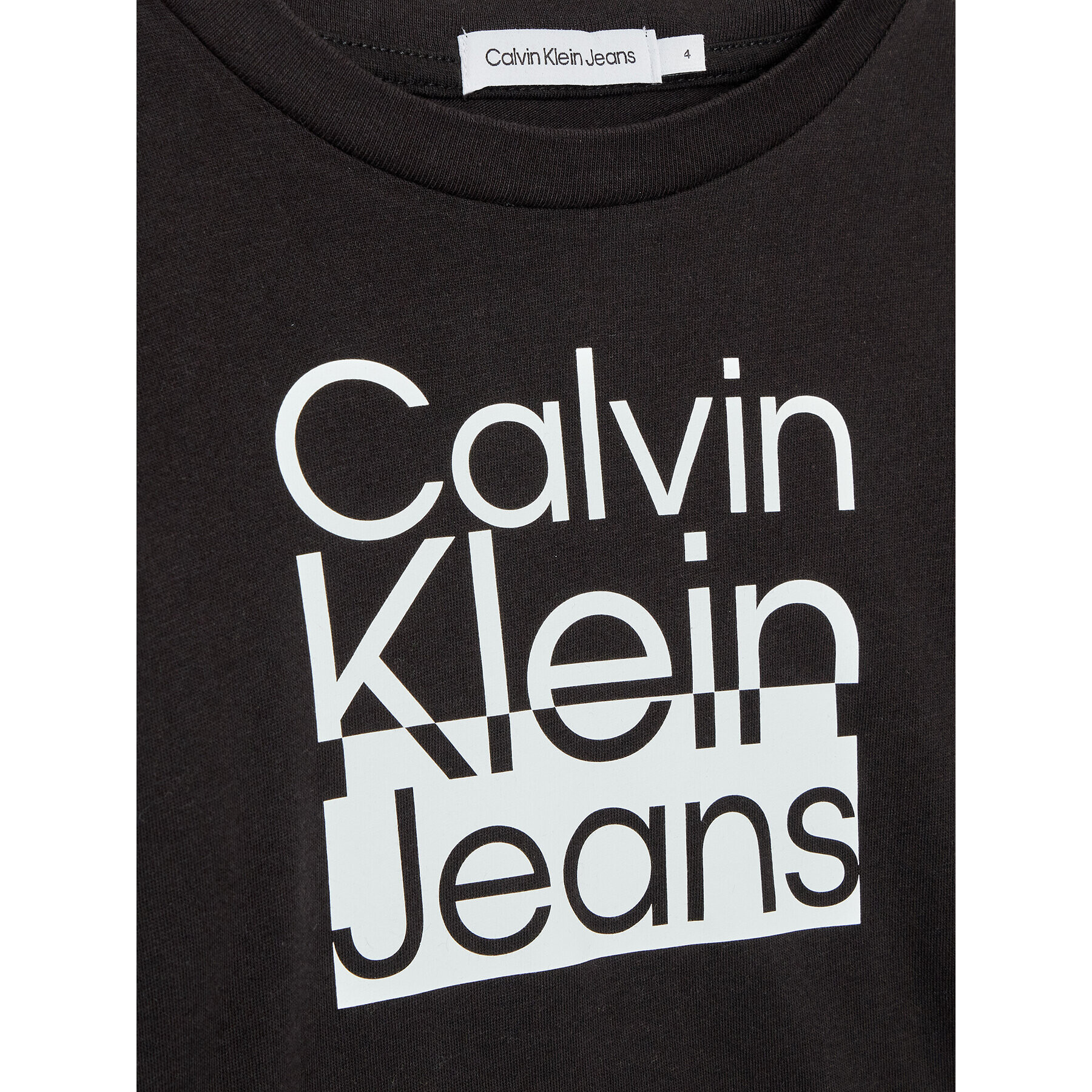 Calvin Klein Jeans Blúzka Box Logo IB0IB01451 Čierna Regular Fit - Pepit.sk