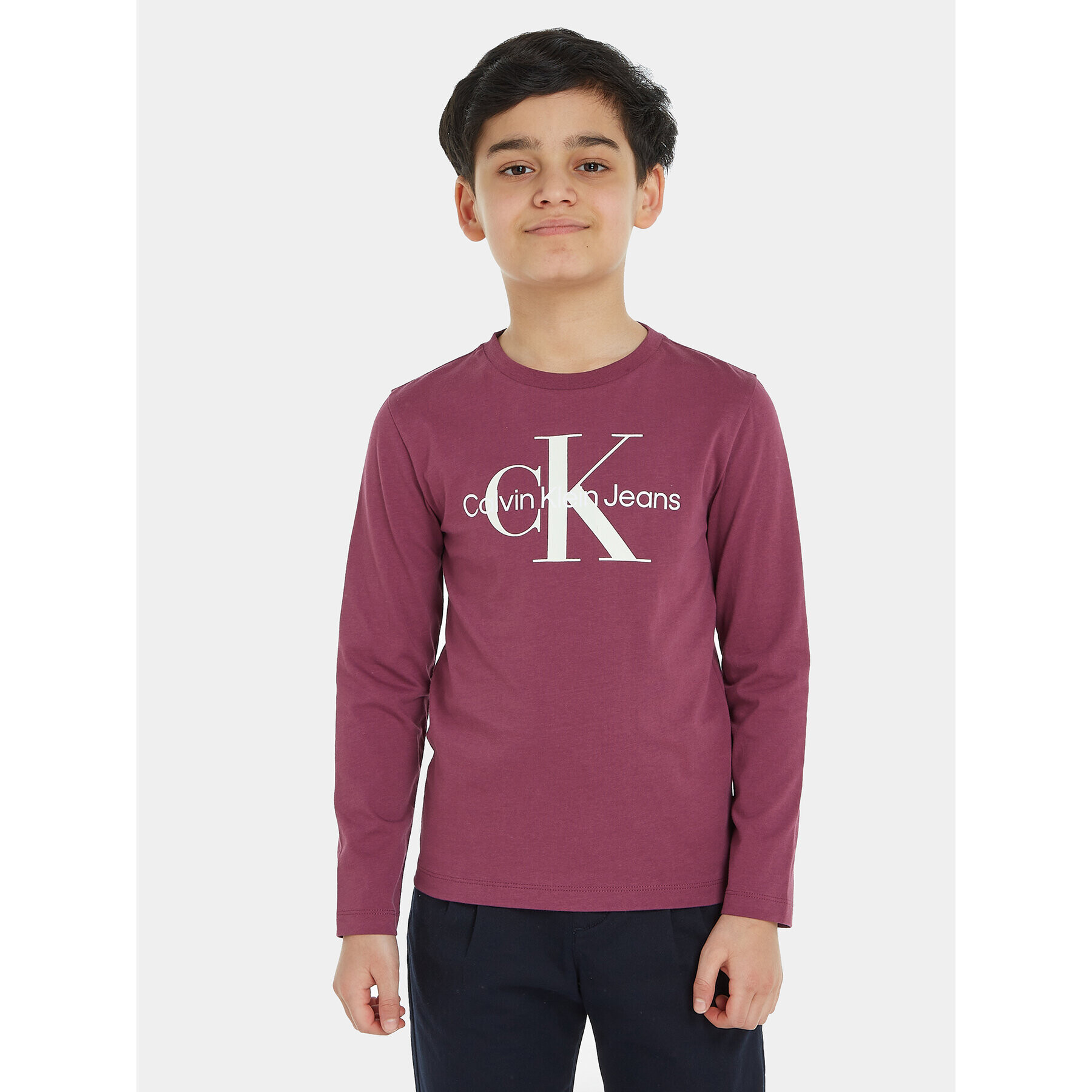 Calvin Klein Jeans Blúzka IU0IU00521 Fialová Regular Fit - Pepit.sk