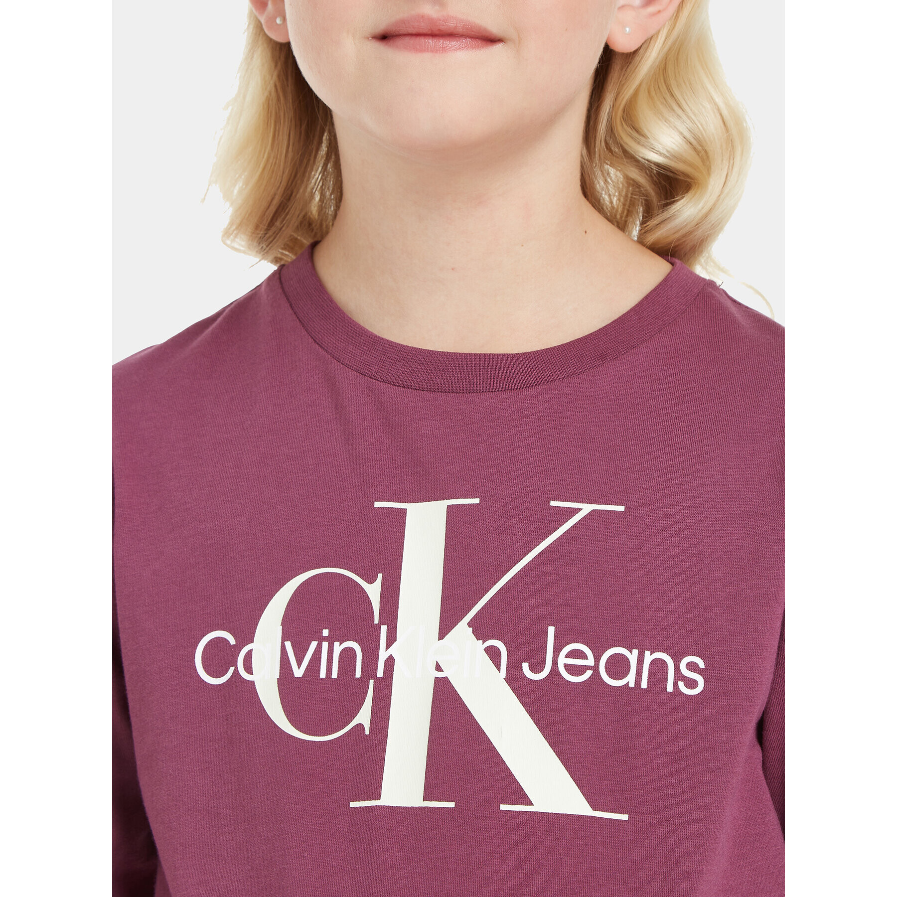 Calvin Klein Jeans Blúzka IU0IU00521 Fialová Regular Fit - Pepit.sk