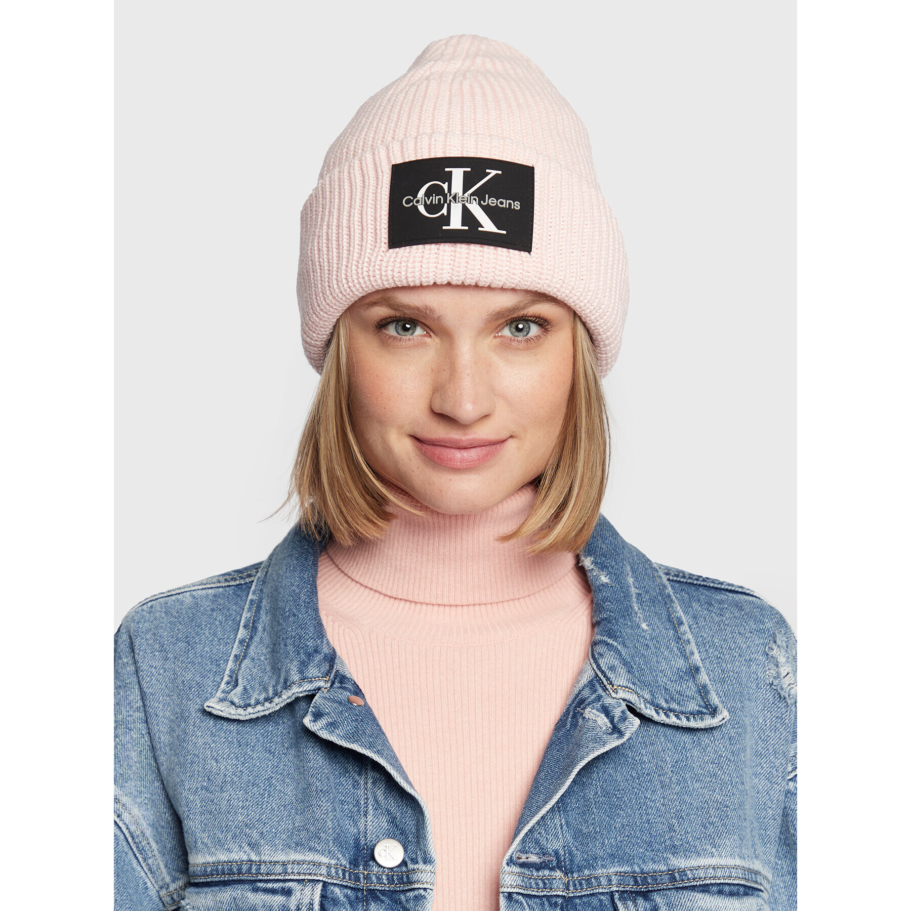 Calvin Klein Jeans Čiapka Monogram Patch K60K607383 Ružová - Pepit.sk