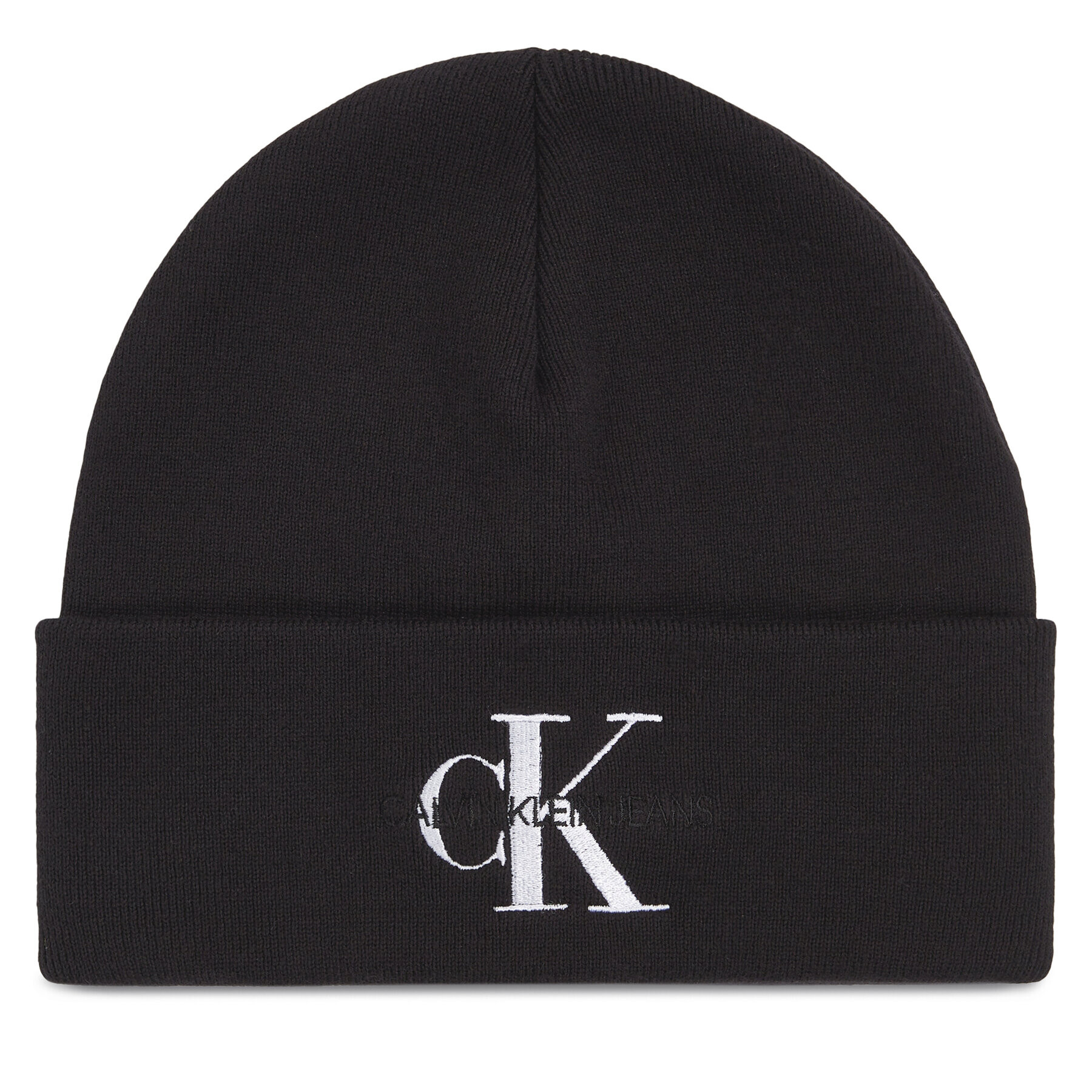 Calvin Klein Jeans Čiapka Monologo Embro Beanie K60K611254 Čierna - Pepit.sk