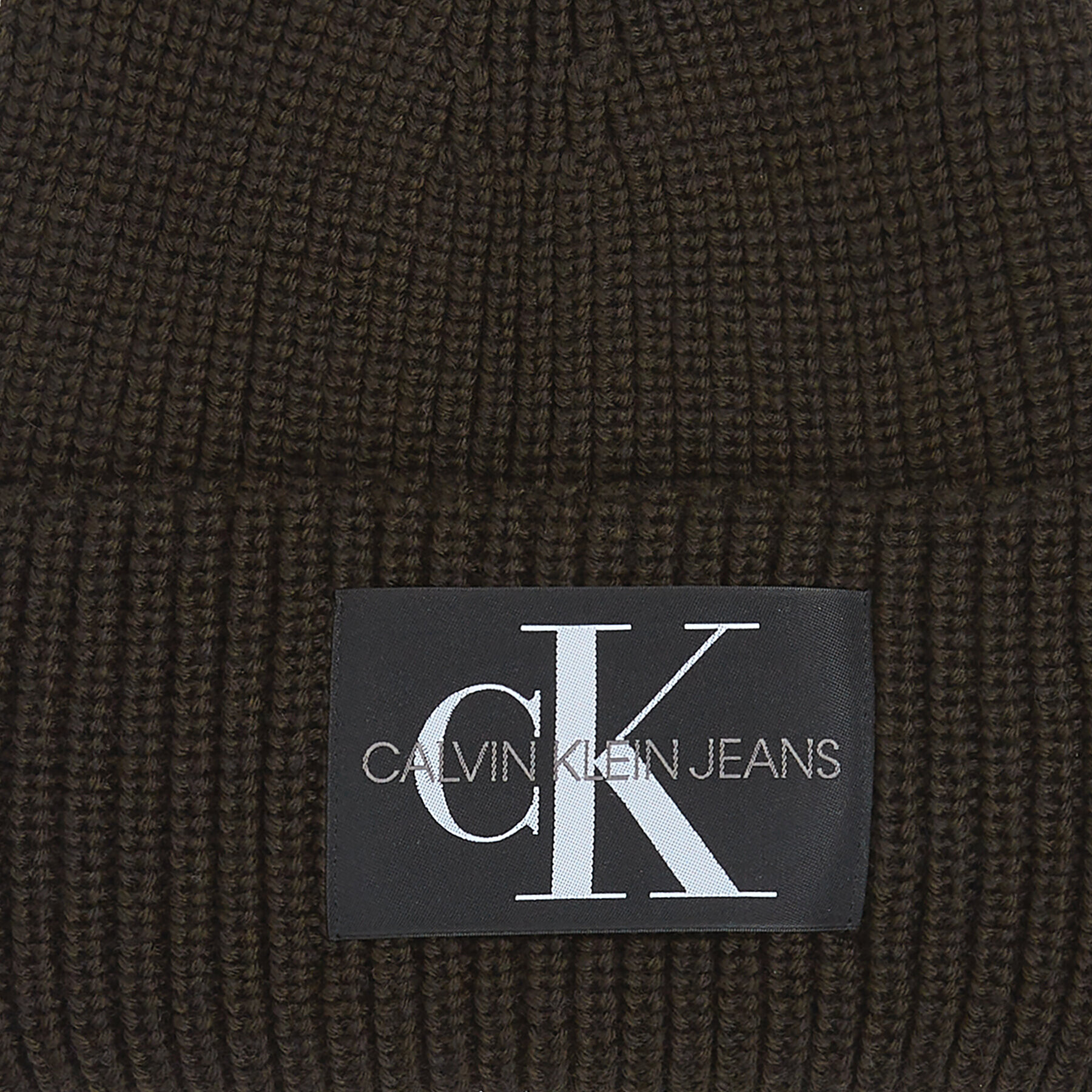 Calvin Klein Jeans Čiapka Monologo Patch Beanie K50K506242 Hnedá - Pepit.sk