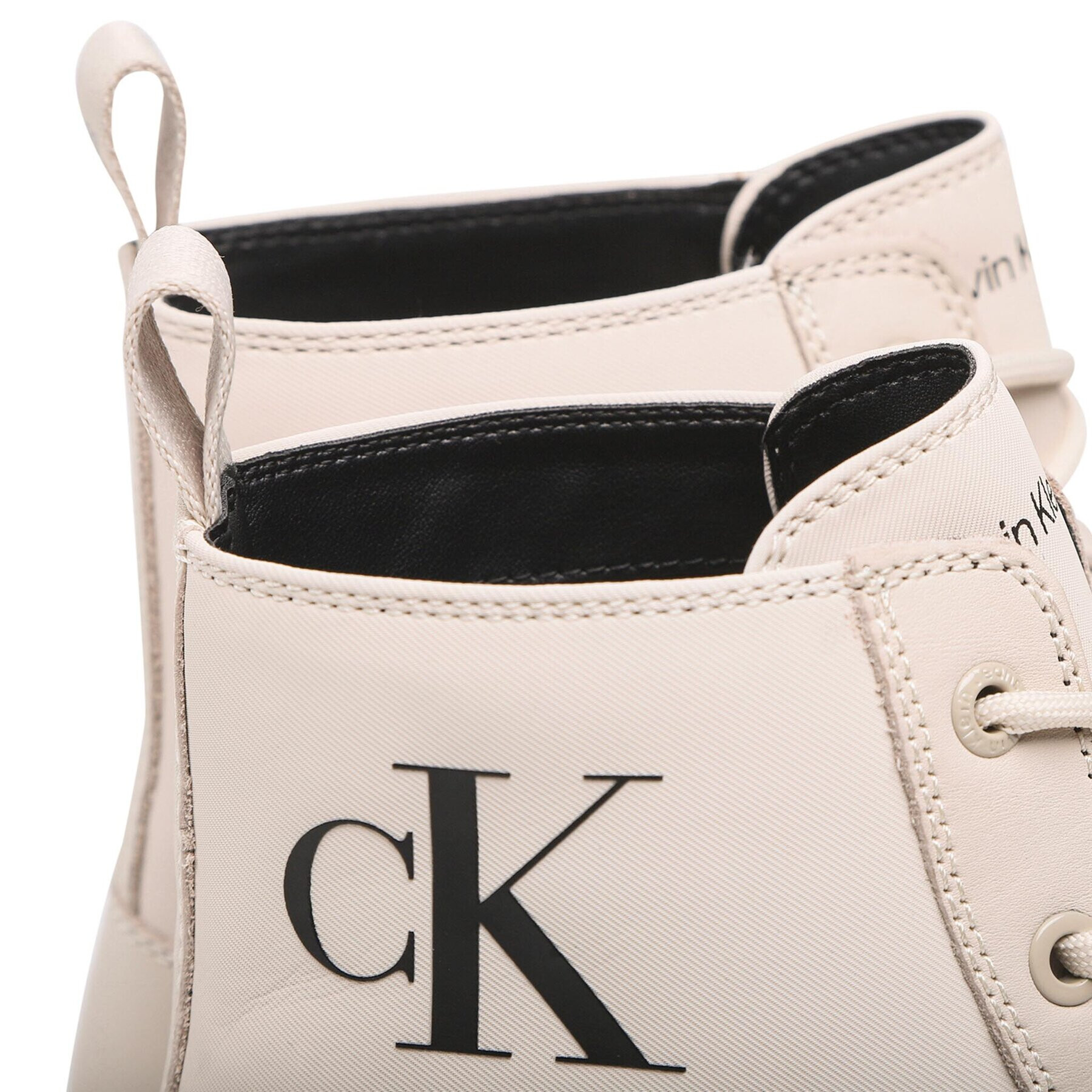 Calvin Klein Jeans Čižmy Lug Laceup Boot YM0YM00562 Béžová - Pepit.sk