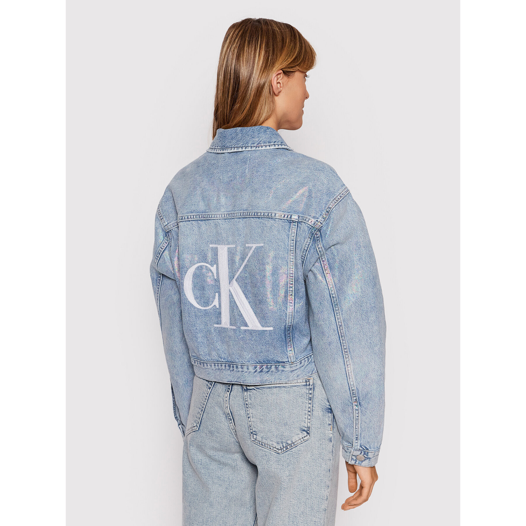 Calvin Klein Jeans Džínsová bunda J20J217815 Modrá Oversize - Pepit.sk