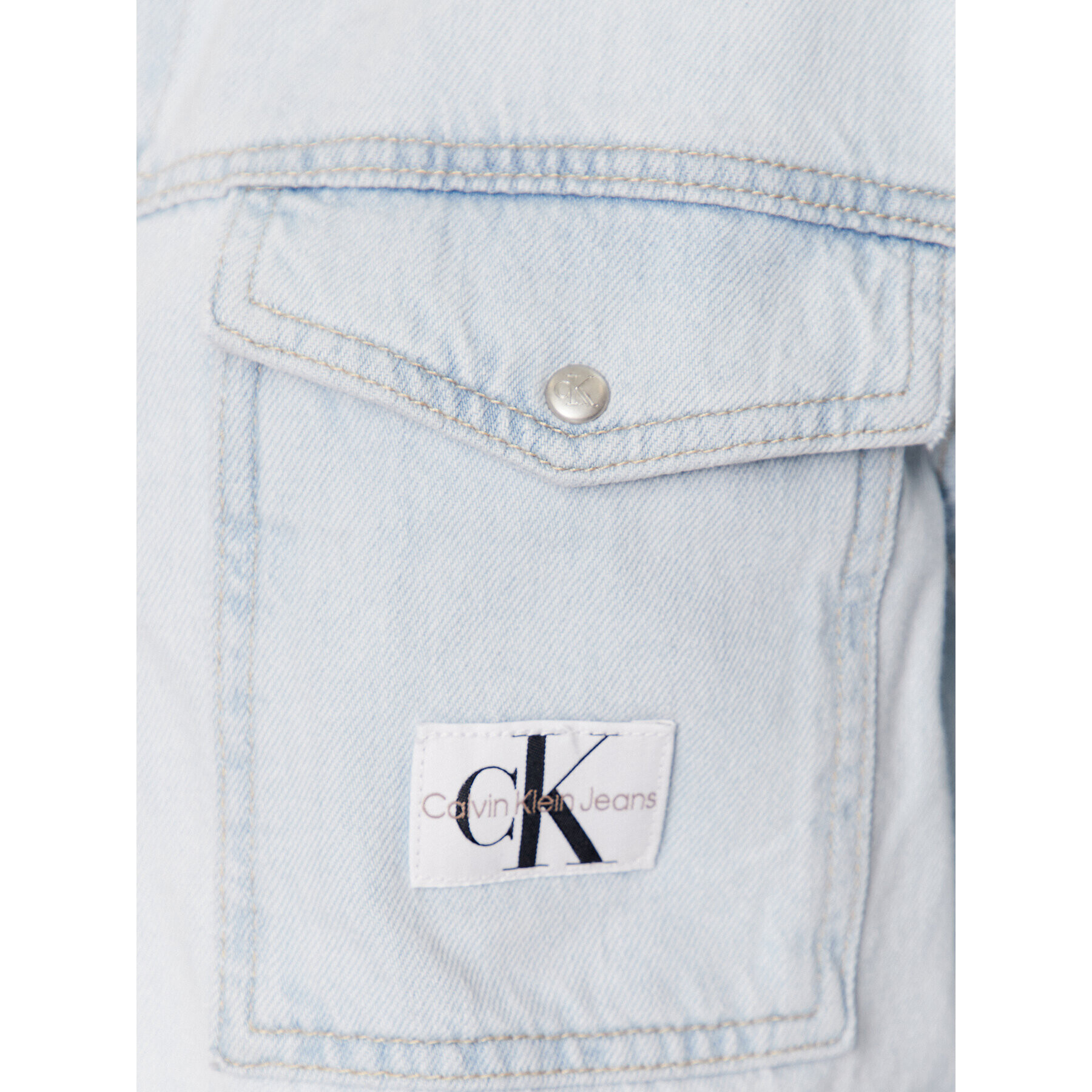 Calvin Klein Jeans džínsová košeľa J20J220651 Modrá Regular Fit - Pepit.sk