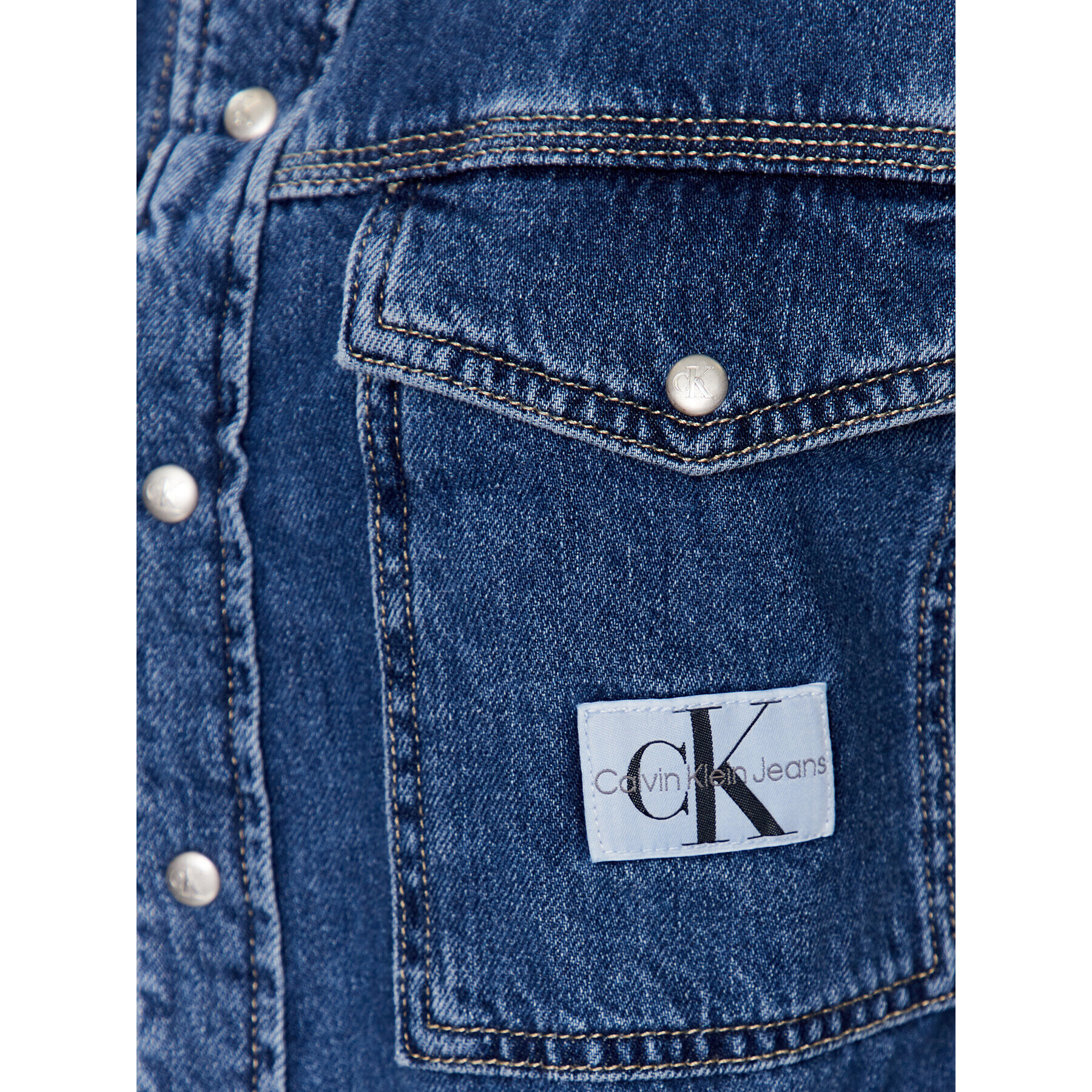 Calvin Klein Jeans džínsová košeľa J20J220654 Modrá Regular Fit - Pepit.sk