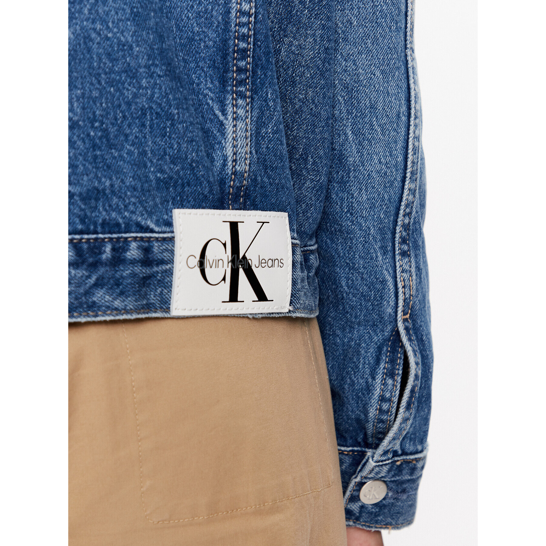 Calvin Klein Jeans Džínsová bunda J20J221261 Tmavomodrá Regular Fit - Pepit.sk